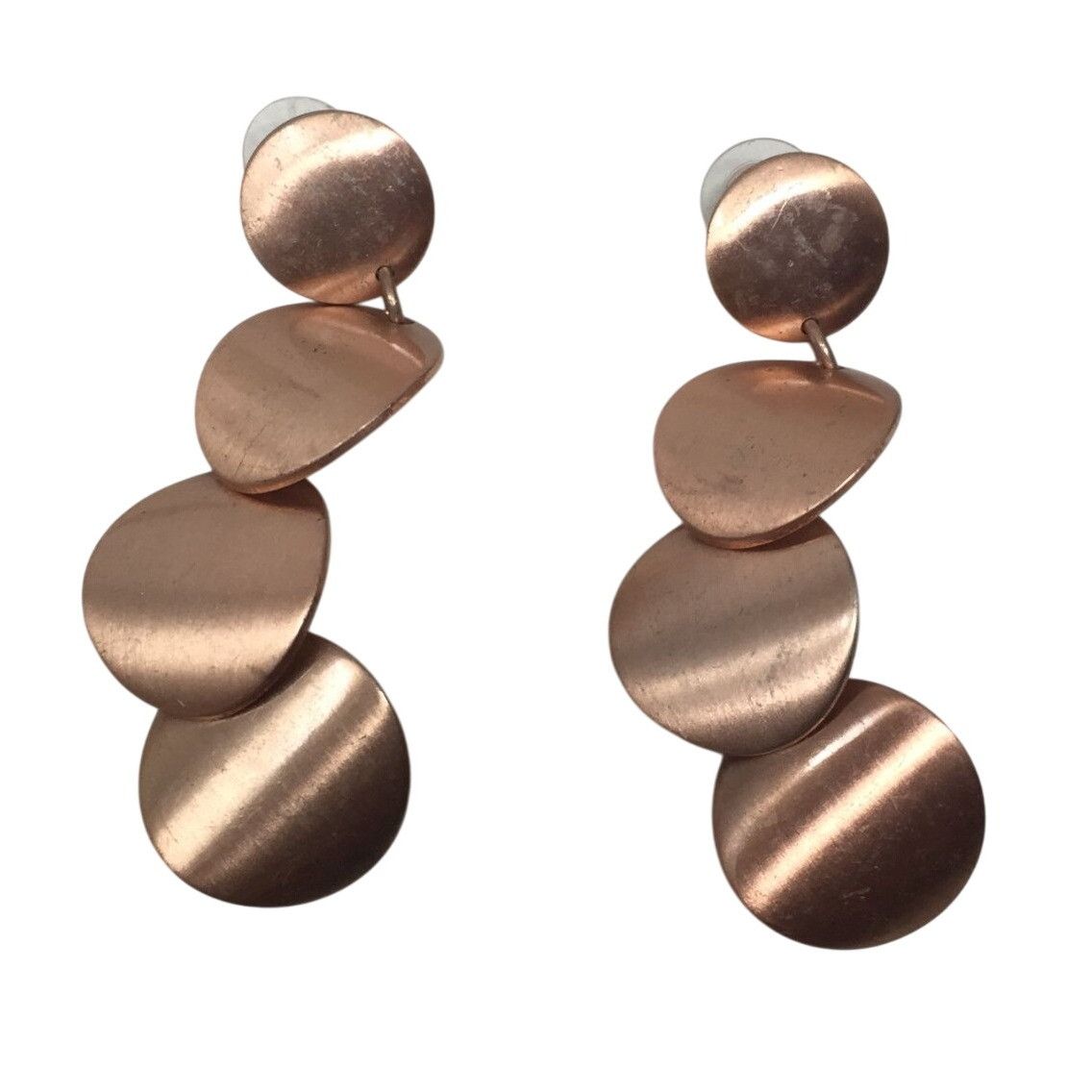 Other Women's Rose Gold Dangle Drop Earrings Size ONE SIZE - 3 Thumbnail