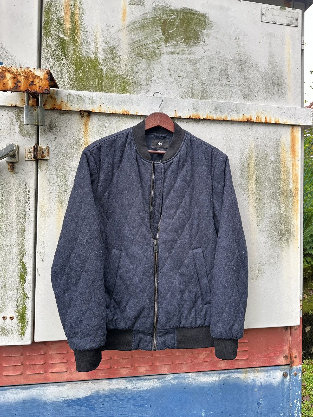 Japanese Brand 👹H&M Quilted Puffer Bomber Jacket Size US M / EU 48-50 / 2 - 3 Thumbnail