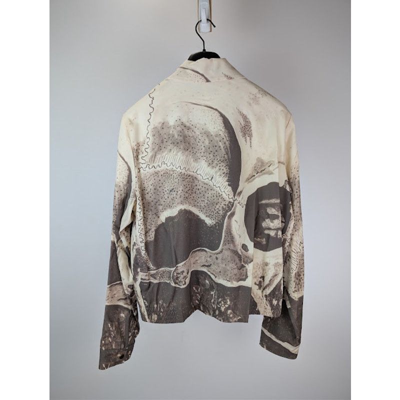 Amiri o1rshd1 Wes Lang Big Skull Blouson Jacket in Mink Size US XL / EU 56 / 4 - 13 Thumbnail