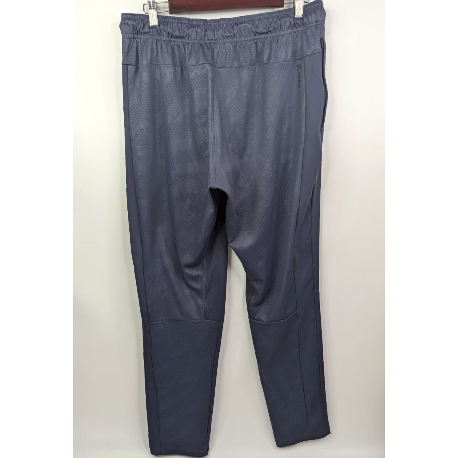 Adidas Adidas Training Aeroready Printed Blue Pants Men's Medium Joggers Zip Pockets Size US 31 - 4 Thumbnail