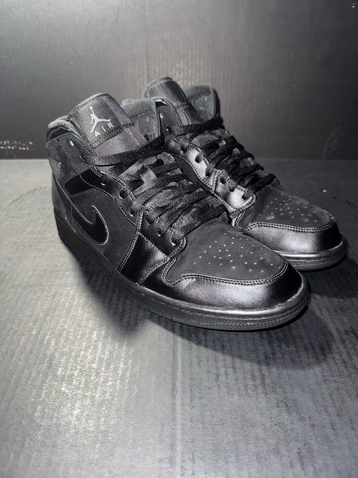 Jordan Brand Nike Air Jordan 1 Mid 'Black' - 554724-050 - Size 11 Size US 11 / EU 44 - 2 Thumbnail