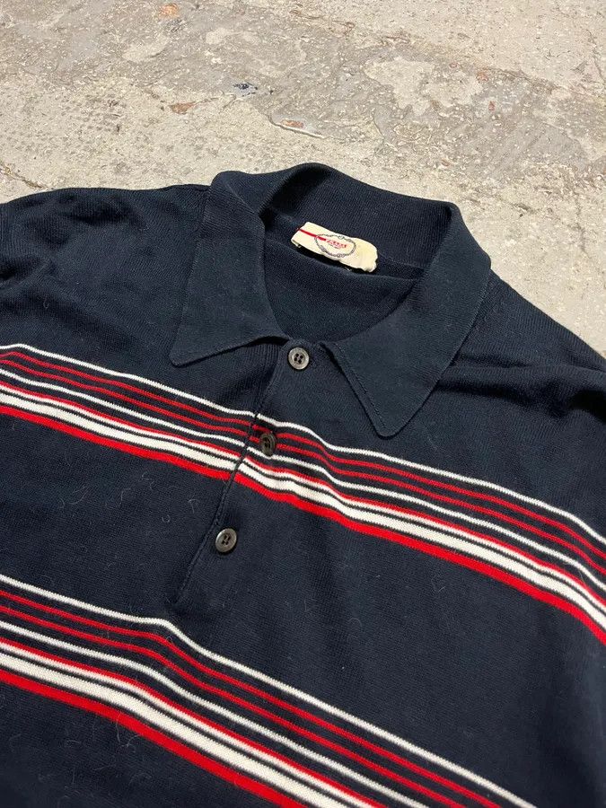 Prada 2000s Prada Navy Red & White Striped Polo Size US M / EU 48-50 / 2 - 5 Thumbnail