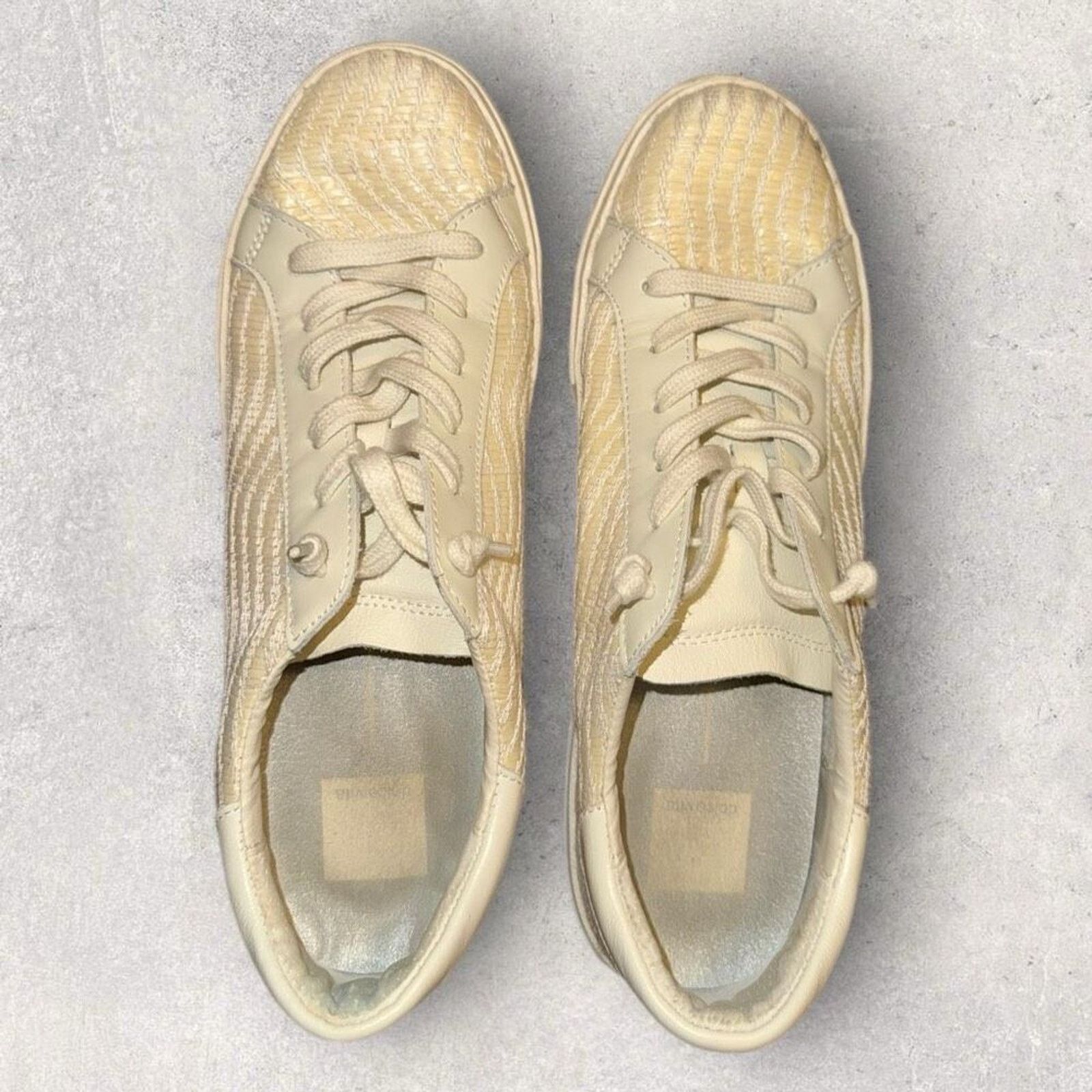 Dolce Vita Dolce Vita Zina Bone Raffia Sneakers - Size 9.5 Size US 9.5 / IT 39.5 - 2 Thumbnail