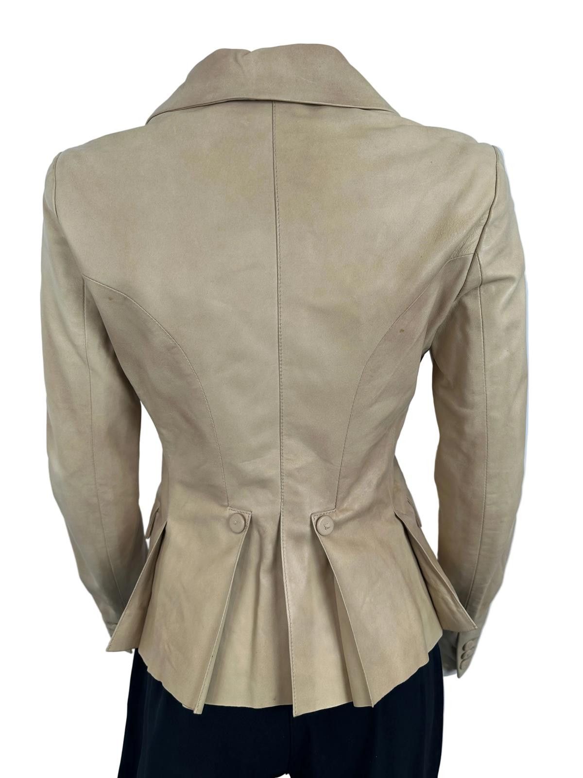 Other Plein Sud Tan Leather Jacket Size M / US 6-8 / IT 42-44 - 2 Thumbnail