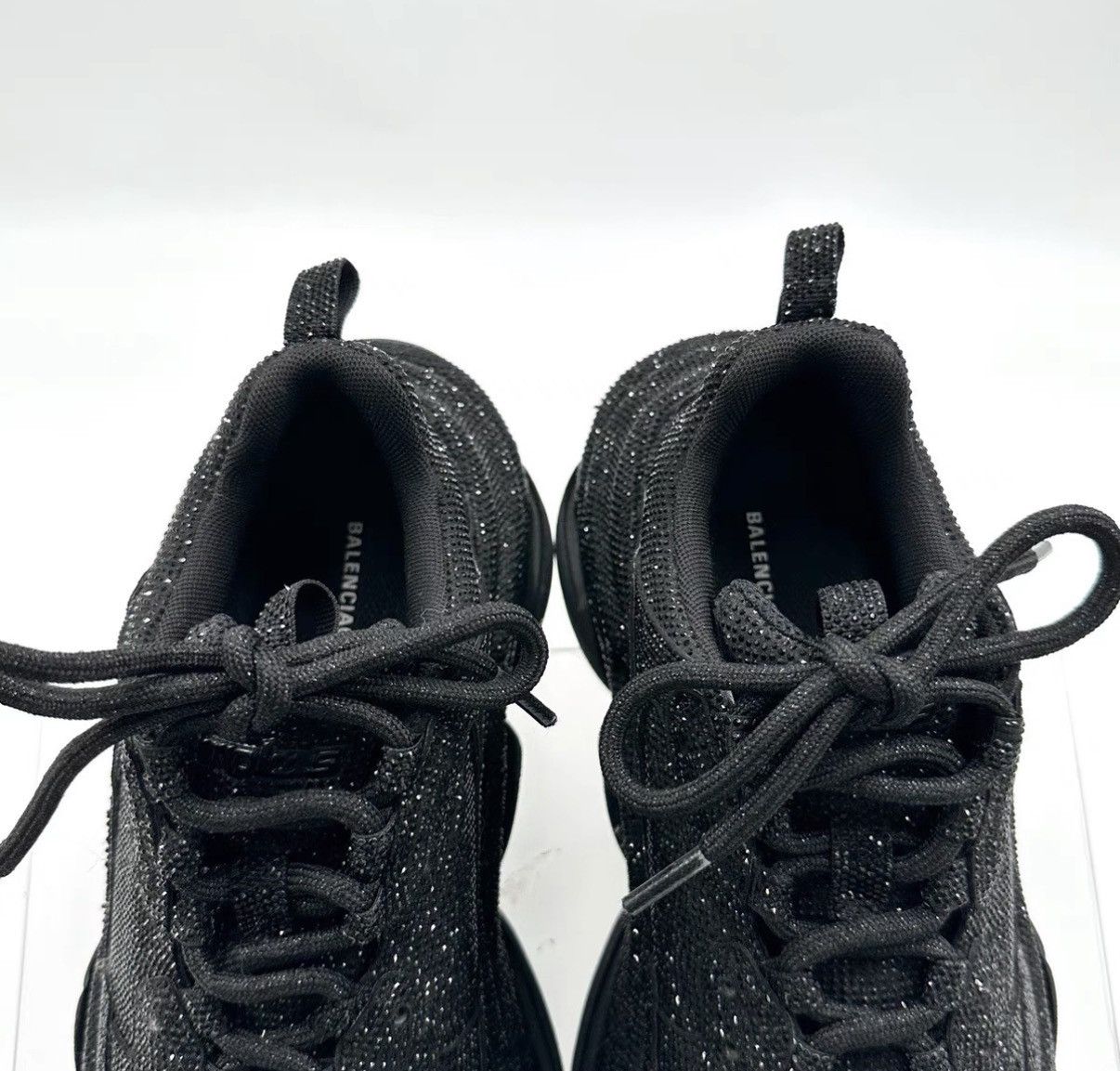 Balenciaga Balenciaga Triple S Black Full Crystal Dad Sneakers K12 Size US 7.5 / IT 37.5 - 5 Thumbnail
