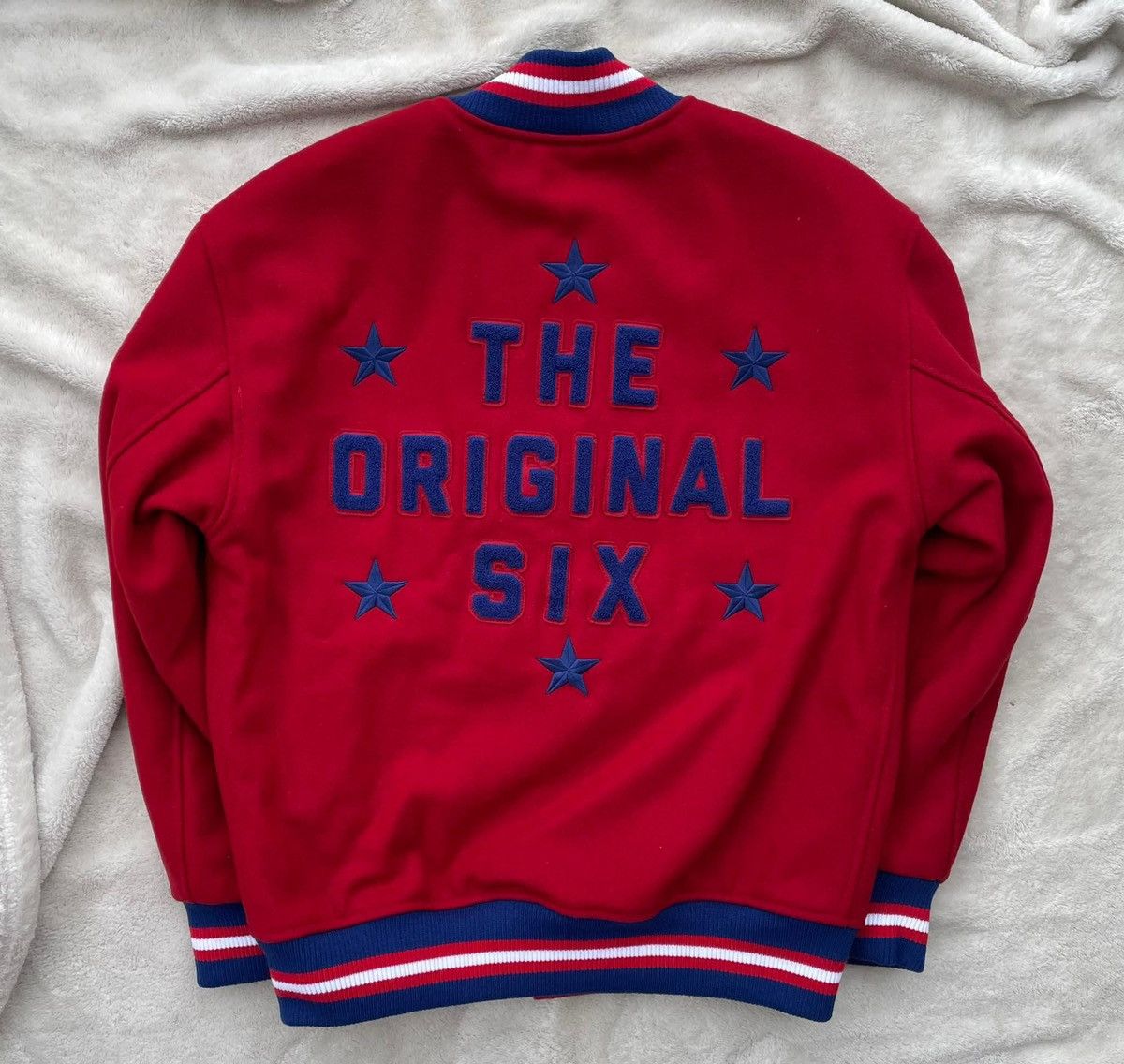 NHL × October's Very Own OVO x Montreal Canadians Varsity Jacket 3XL Size US XXL / EU 58 / 5 - 5 Thumbnail