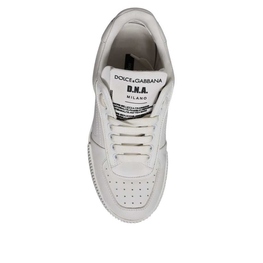 Dolce & Gabbana Dolce & Gabbana White Miami Leather Low Top Sneakers Shoes Size US 6 / IT 36 - 8 Thumbnail