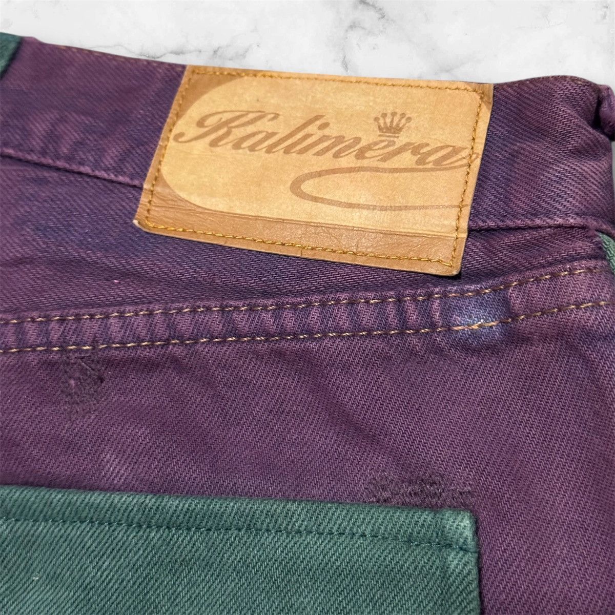 Levi's × Vintage Vintage 90s Levis Rebuild by Kalimera patchwork denim jeans Size US 31 - 14 Thumbnail