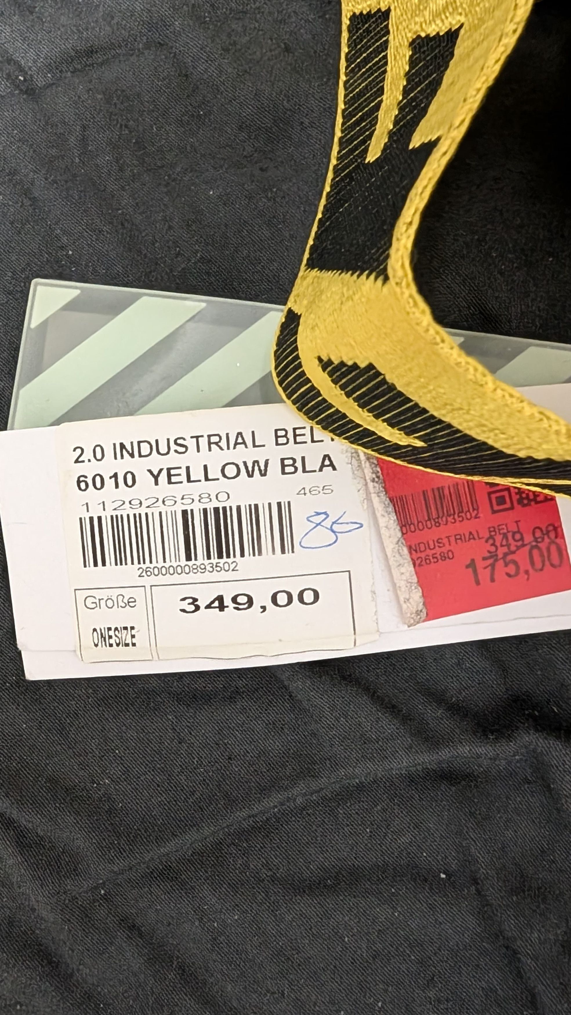 Off-White Off-White™ Industrial 2.0 Belt in Yellow/Black Size ONE SIZE - 6 Thumbnail