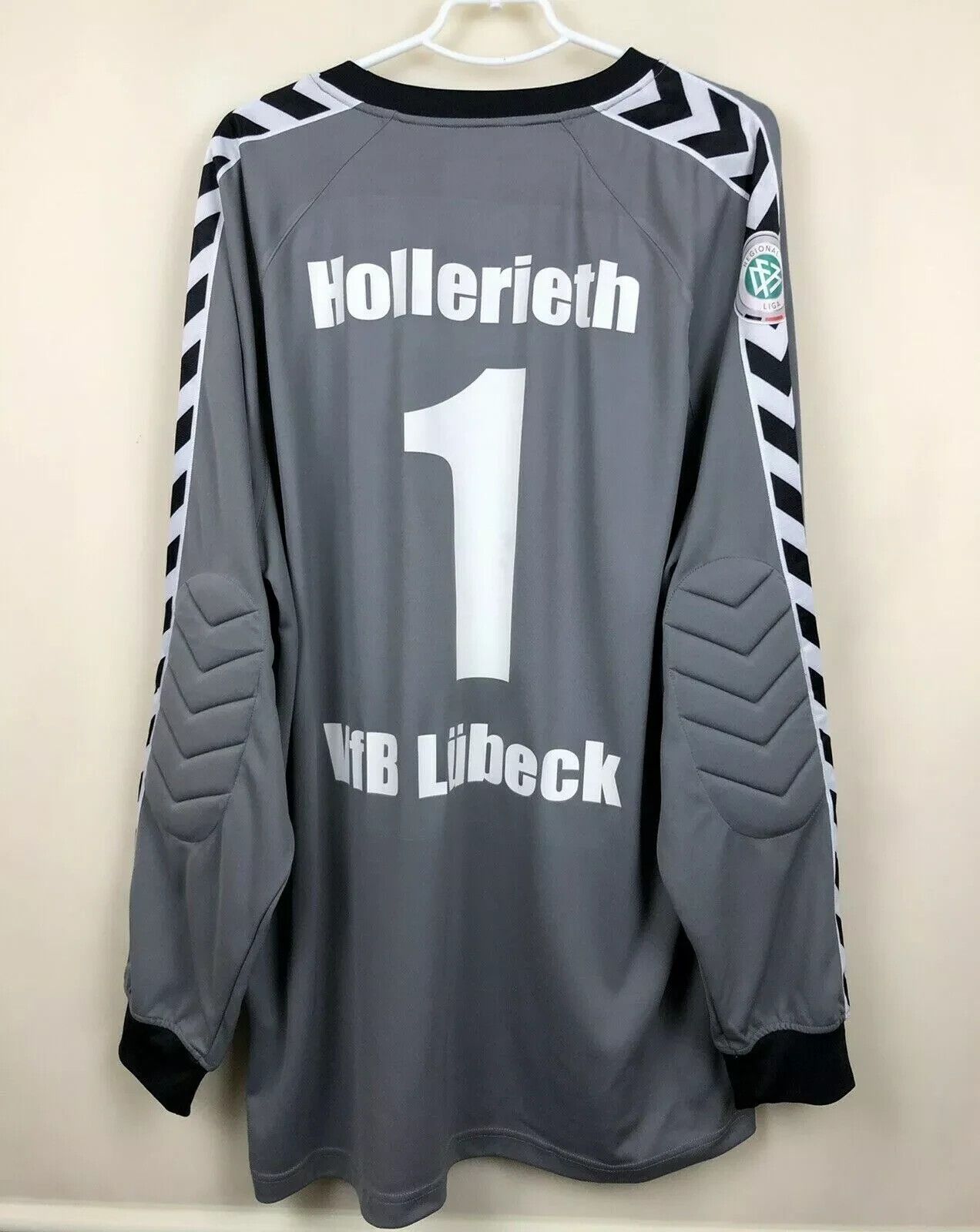 Hummel VFB LUBECK GOALKEEPER SHIRT 2008 2009 HOLLERIETH MATCH WORN Size US XXL / EU 58 / 5 - 1 Thumbnail
