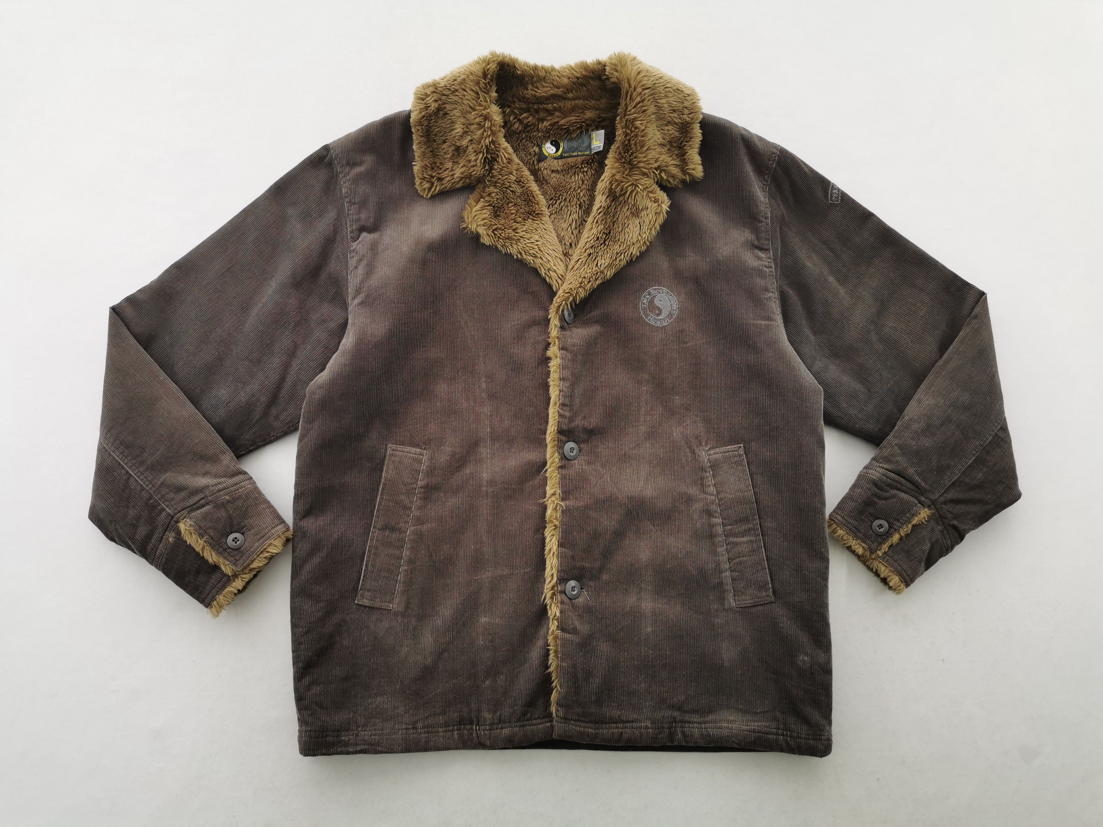 Vintage Distressed Vintage T&C Surf Design Sherpa Corduroy Jacket Size US L / EU 52-54 / 3 - 3 Thumbnail