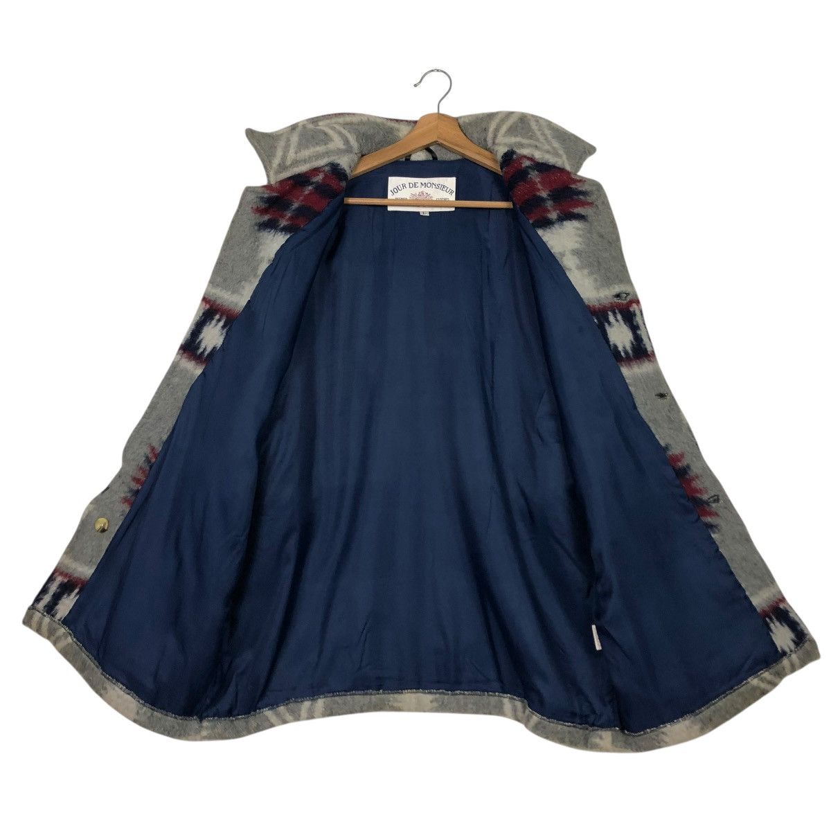 Japanese Brand 🔥VINTAGE WOOL JACKET NAVAJO JOUR DE MONSIEUR ISSEY MIYAKE Size US L / EU 52-54 / 3 - 15 Thumbnail