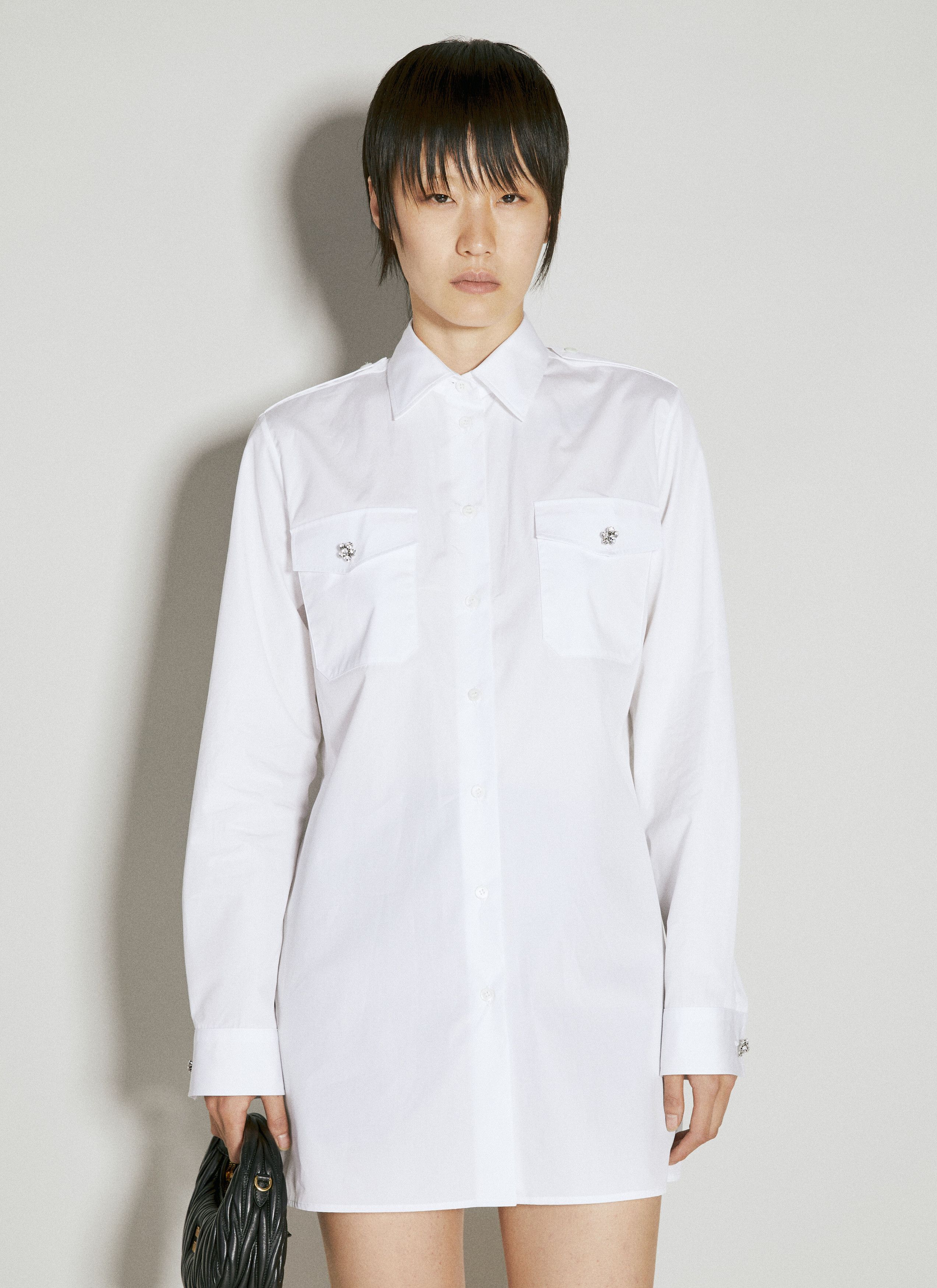 Classic Shirt With Embellished Buttons
