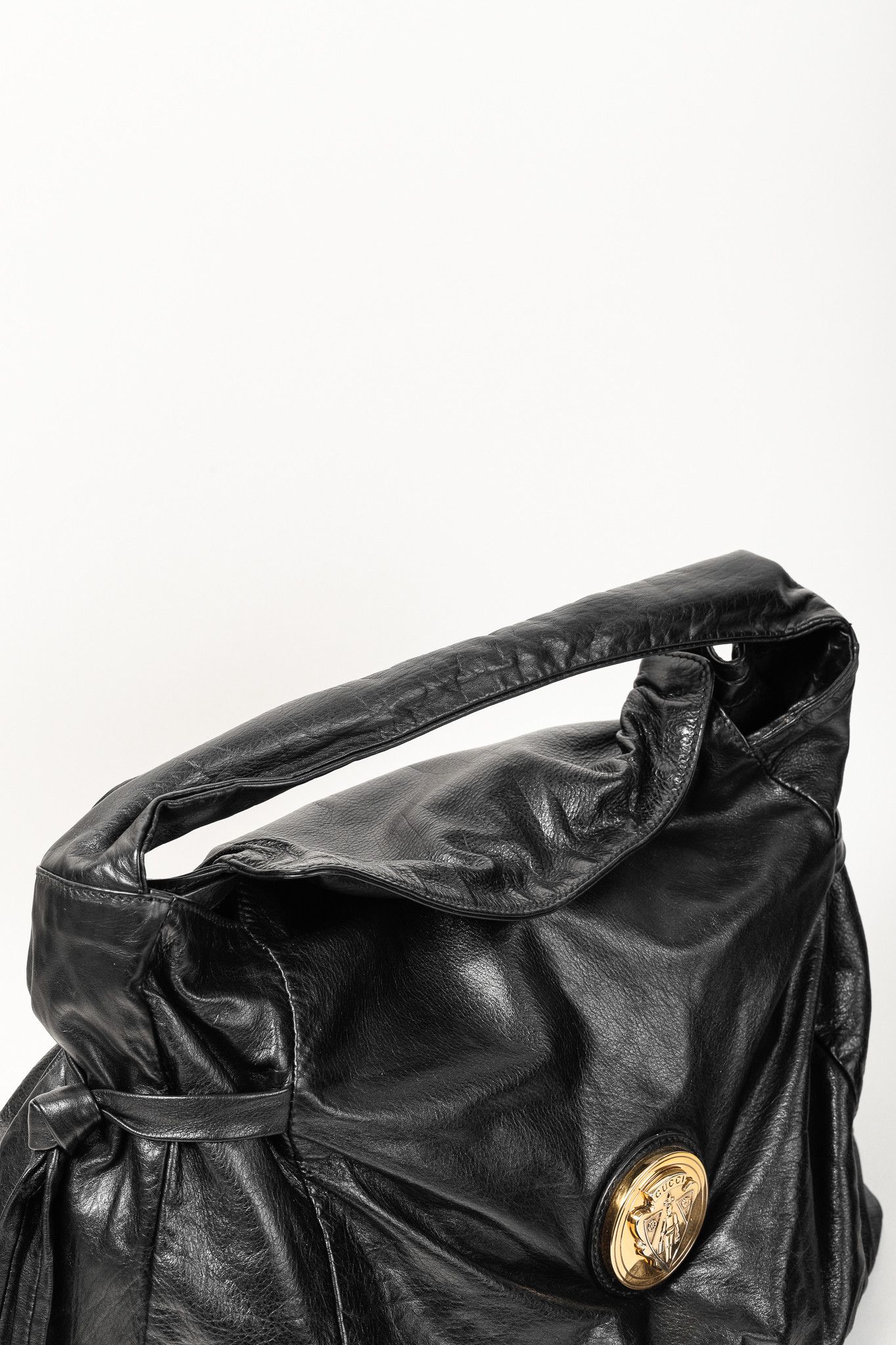 Gucci Gucci Medium Hysteria Black Leather Hobo Bag Size ONE SIZE - 6 Thumbnail