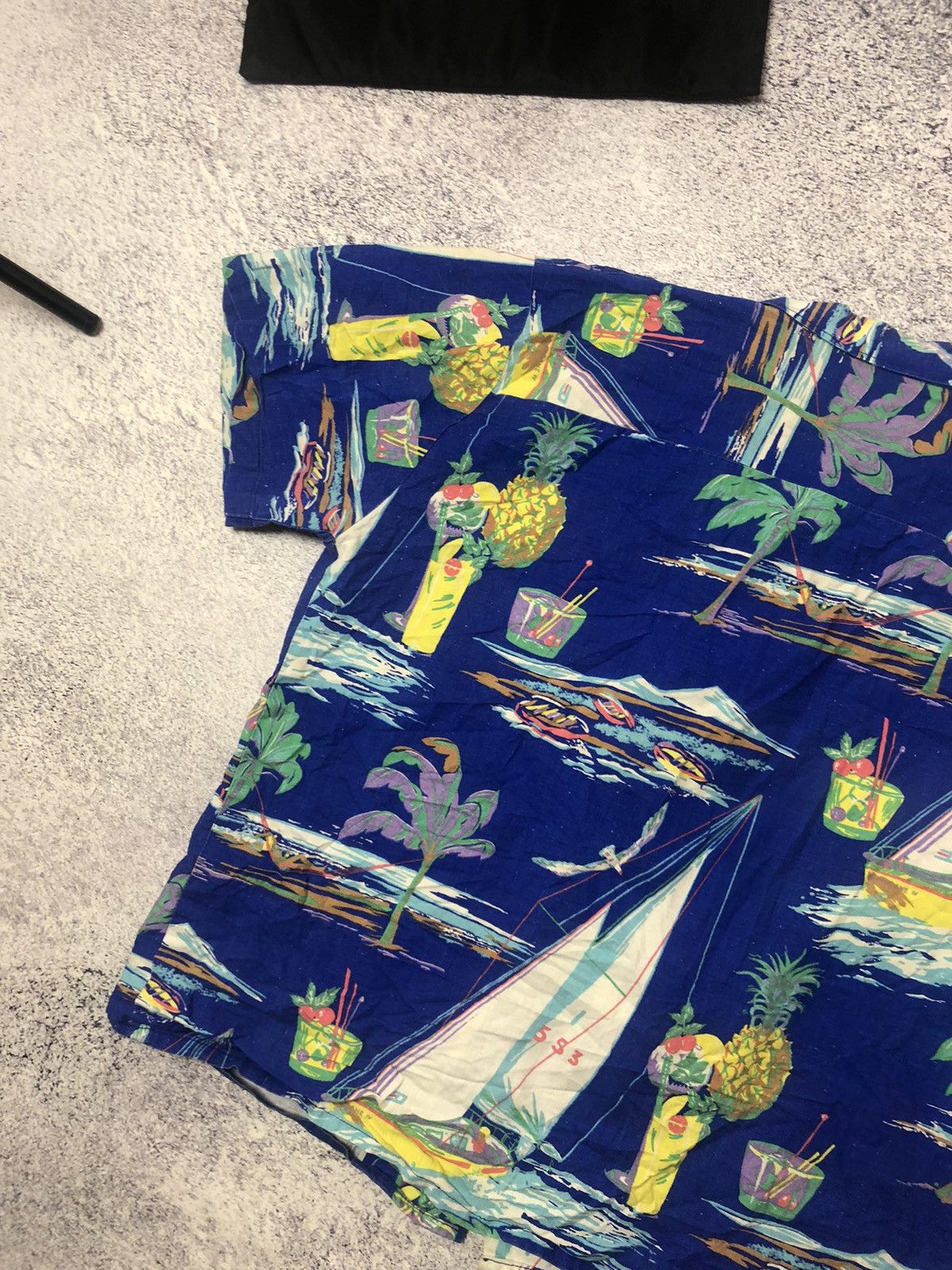 Other Vintage Crazy Hawaiin men’s y2k rare usa drill Size US L / EU 52-54 / 3 - 7 Thumbnail