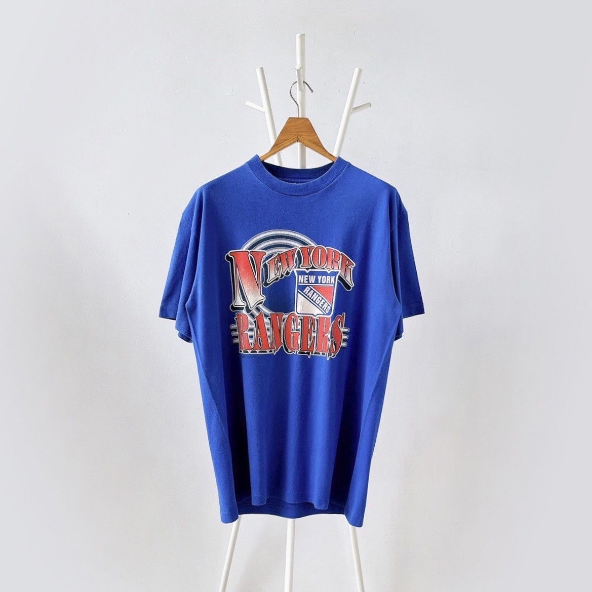Vintage 90s New York Rangers NHL t-shirt/ XL Size US XL / EU 56 / 4 - 1 Thumbnail