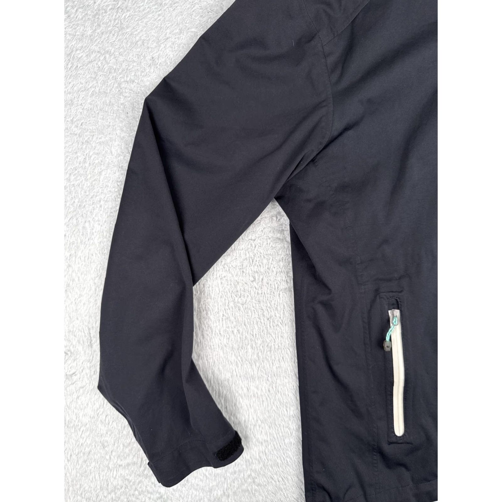 Vintage Cabela's XPG Jacket Women L Black DryPlus Hooded Softshell Waterproof Hiking Windbreaker Mid-Length Zipped Pockets Size L / US 10 / IT 46 - 6 Thumbnail