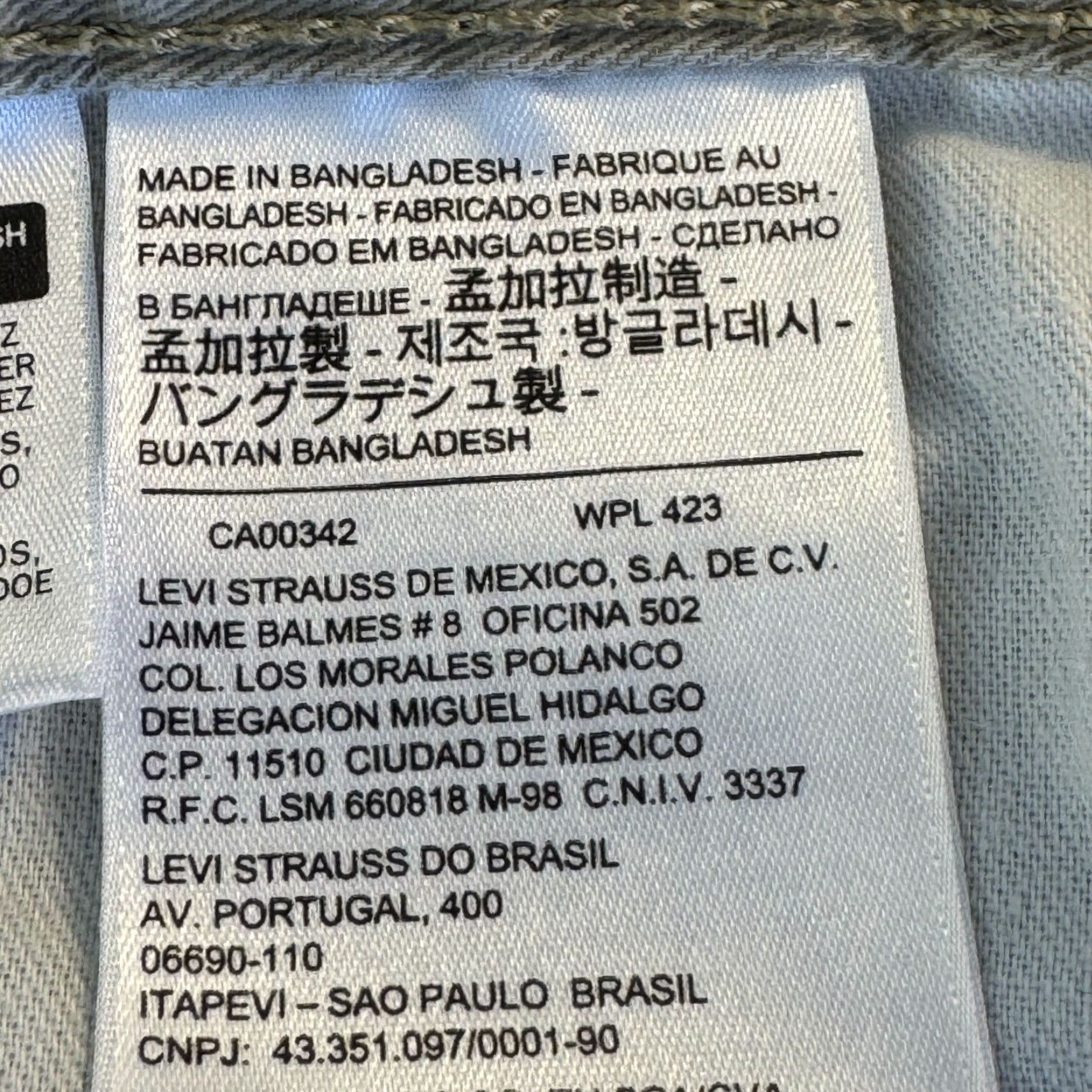 Levi's Levi's 505 Jeans Beige 38 X 34 Regular Straight Mid-Rise Denim Mens Size US 38 / EU 54 - 4 Thumbnail