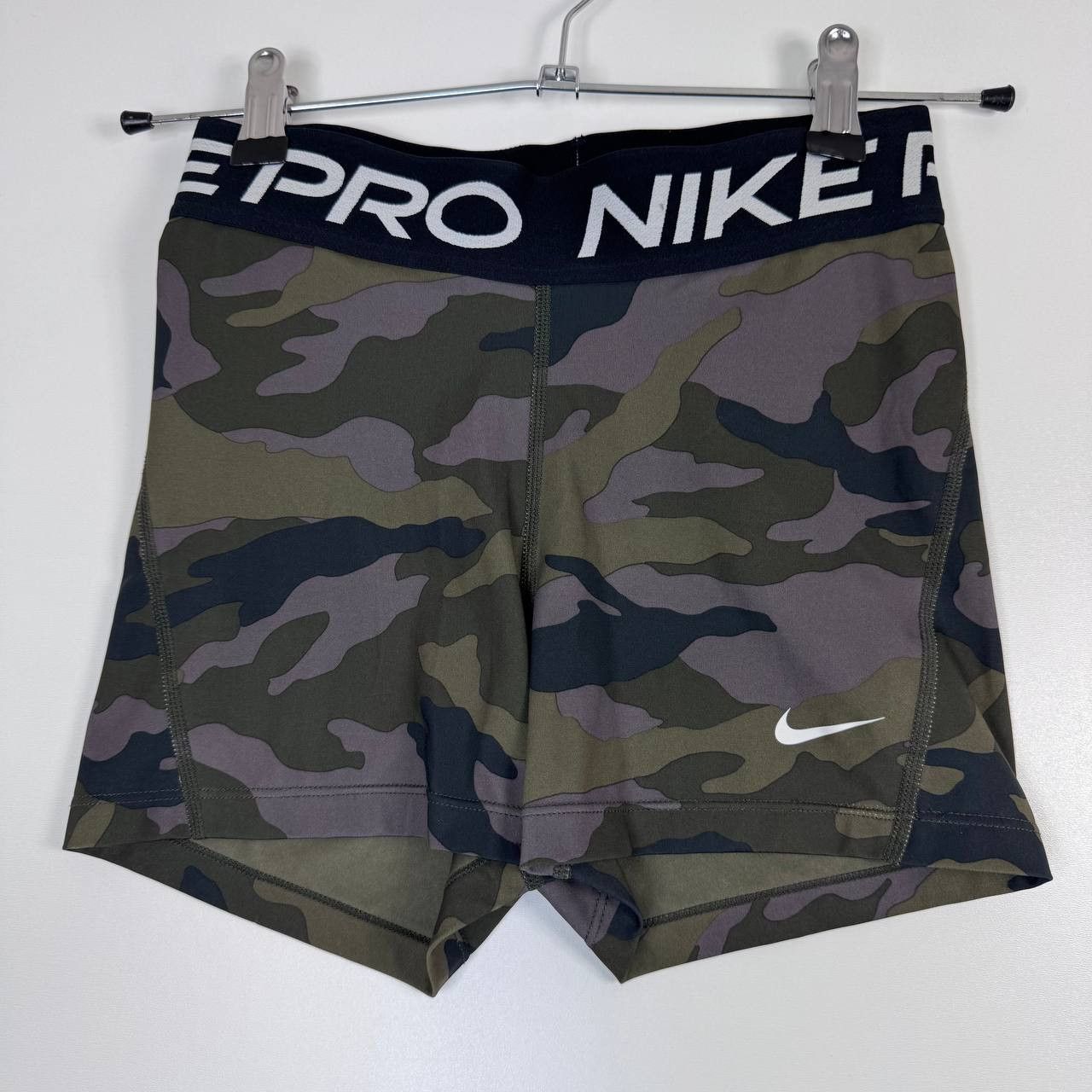 Nike Nike Pro Compression Shorts Camo Green Training Womens Sz S Size 36" / US 14 / IT 50 - 1 Thumbnail
