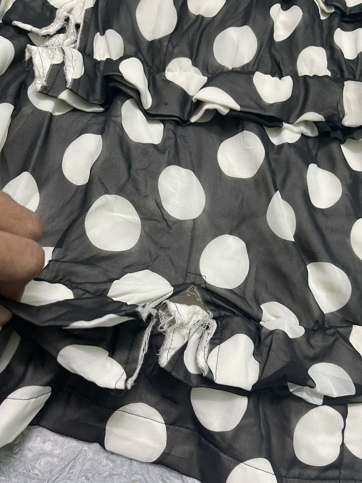Comme des Garcons SS2010 COMME DES GARCONS GOWN POLKA RARE DISTRESSED DESIGN Size S / US 4 / IT 40 - 8 Thumbnail