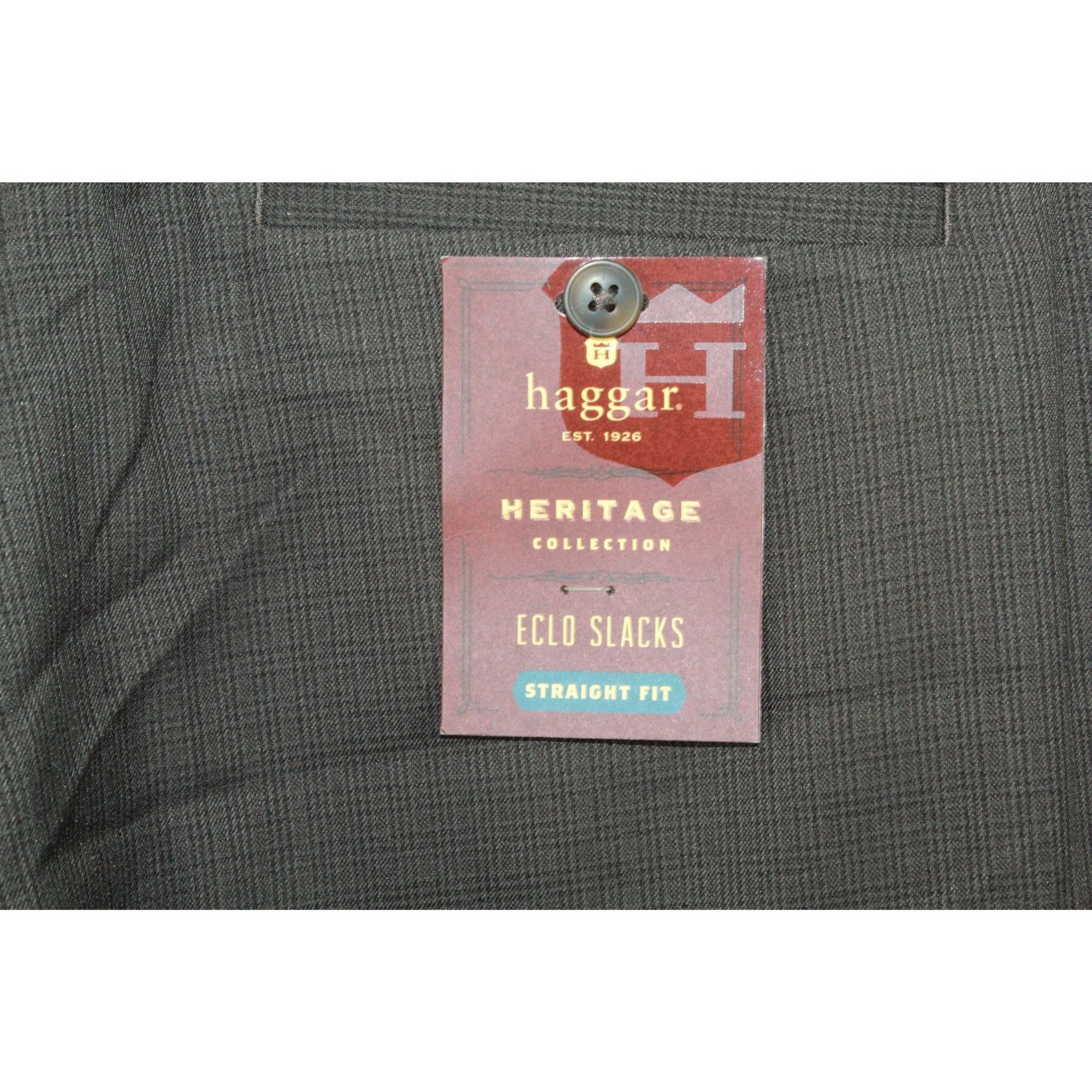 Haggar Haggar Men's Chocolate Plaid Eclo Slacks Size 32 Straight Size US 32 / EU 48 - 6 Thumbnail