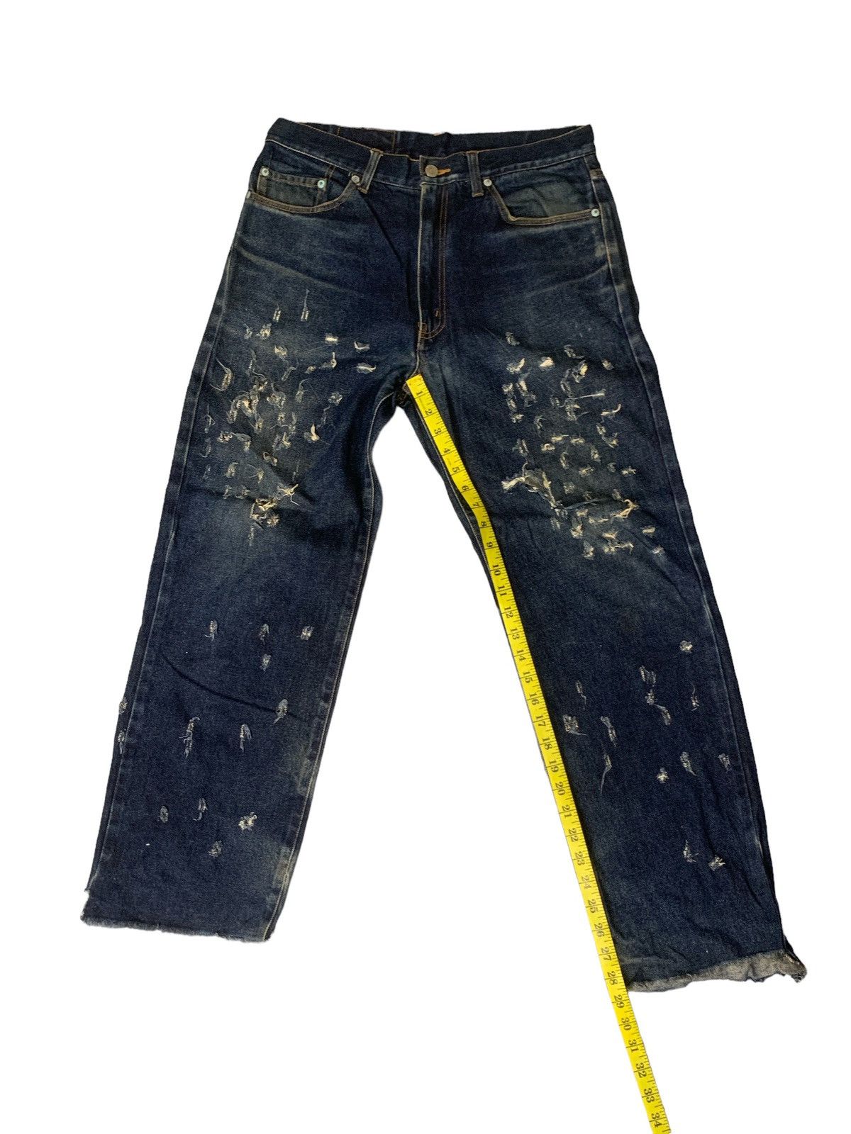 Japanese Brand Rare Design Distressed Mac Eye Denim Size US 32 / EU 48 - 9 Thumbnail