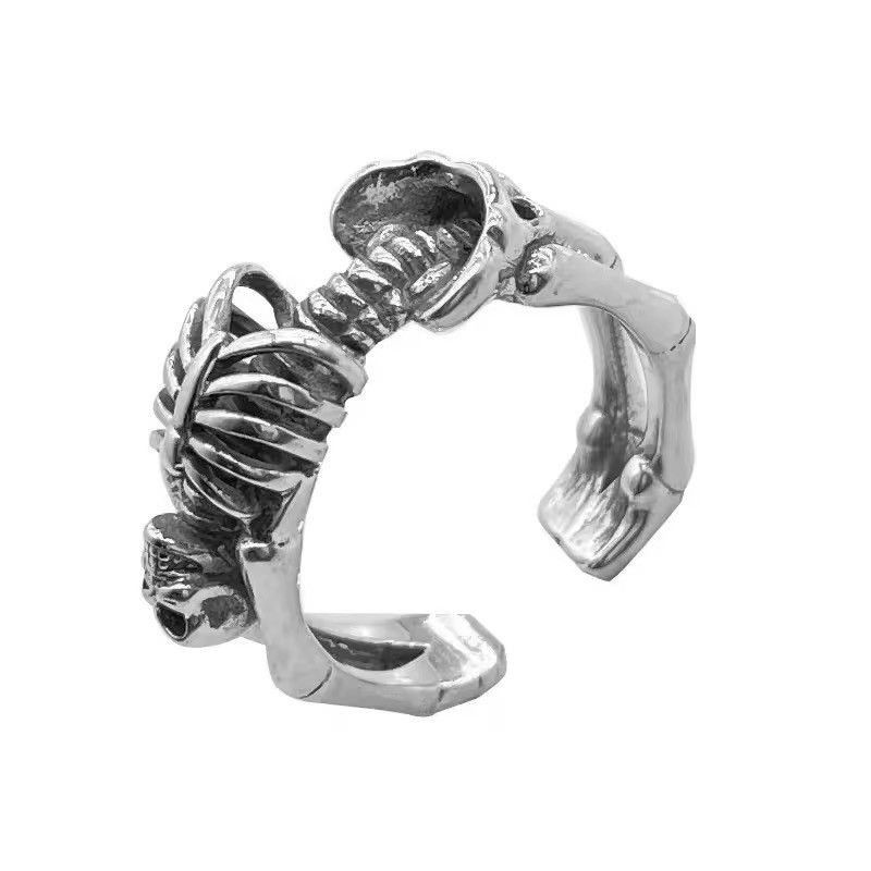 Jewelry 925 Sterling Silver Personality Big Ring Size ONE SIZE - 3 Thumbnail