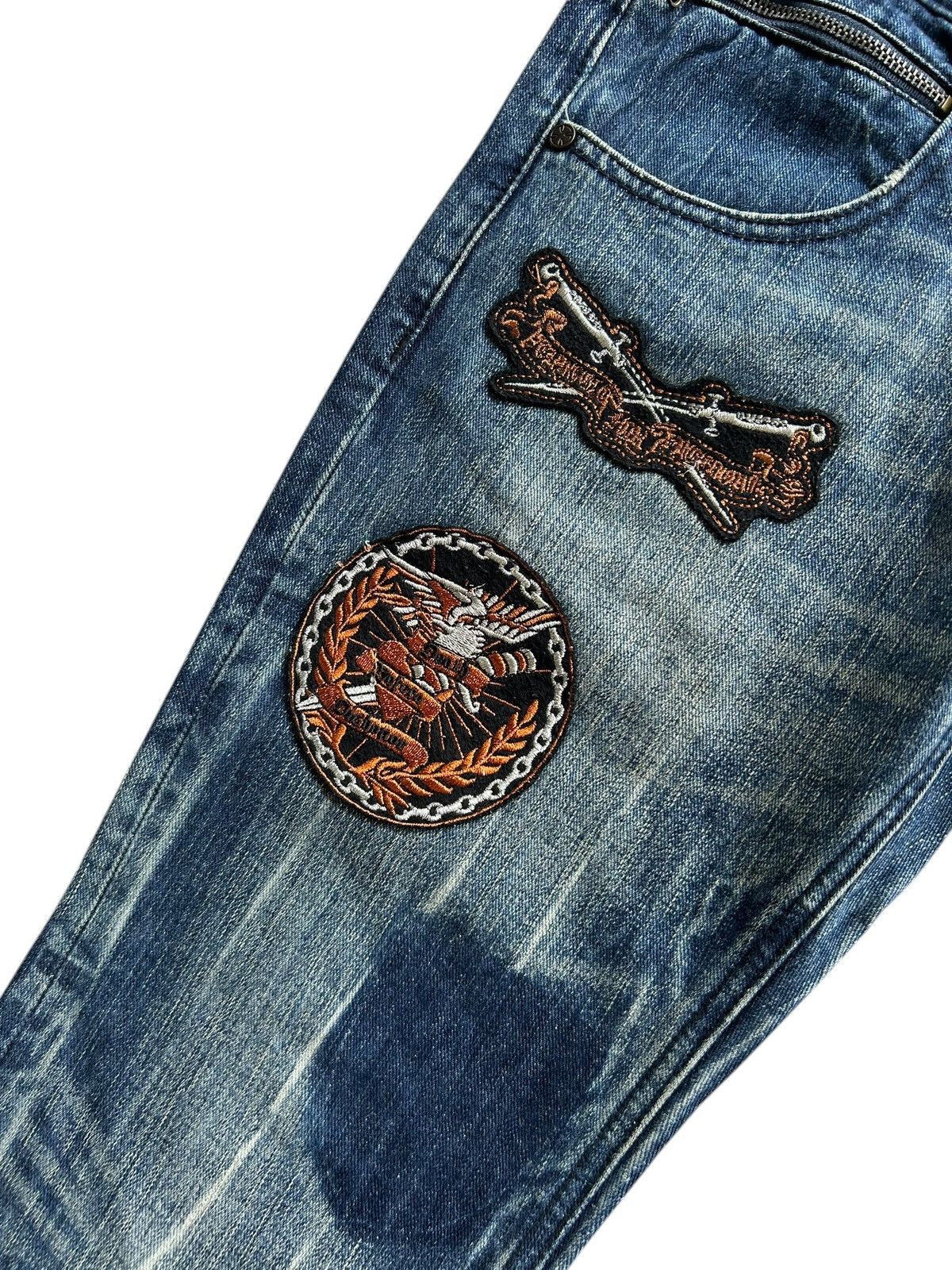 Kapital Flare Japanese Punk Style Distressed Denim Jeans Size US 32 / EU 48 - 8 Thumbnail