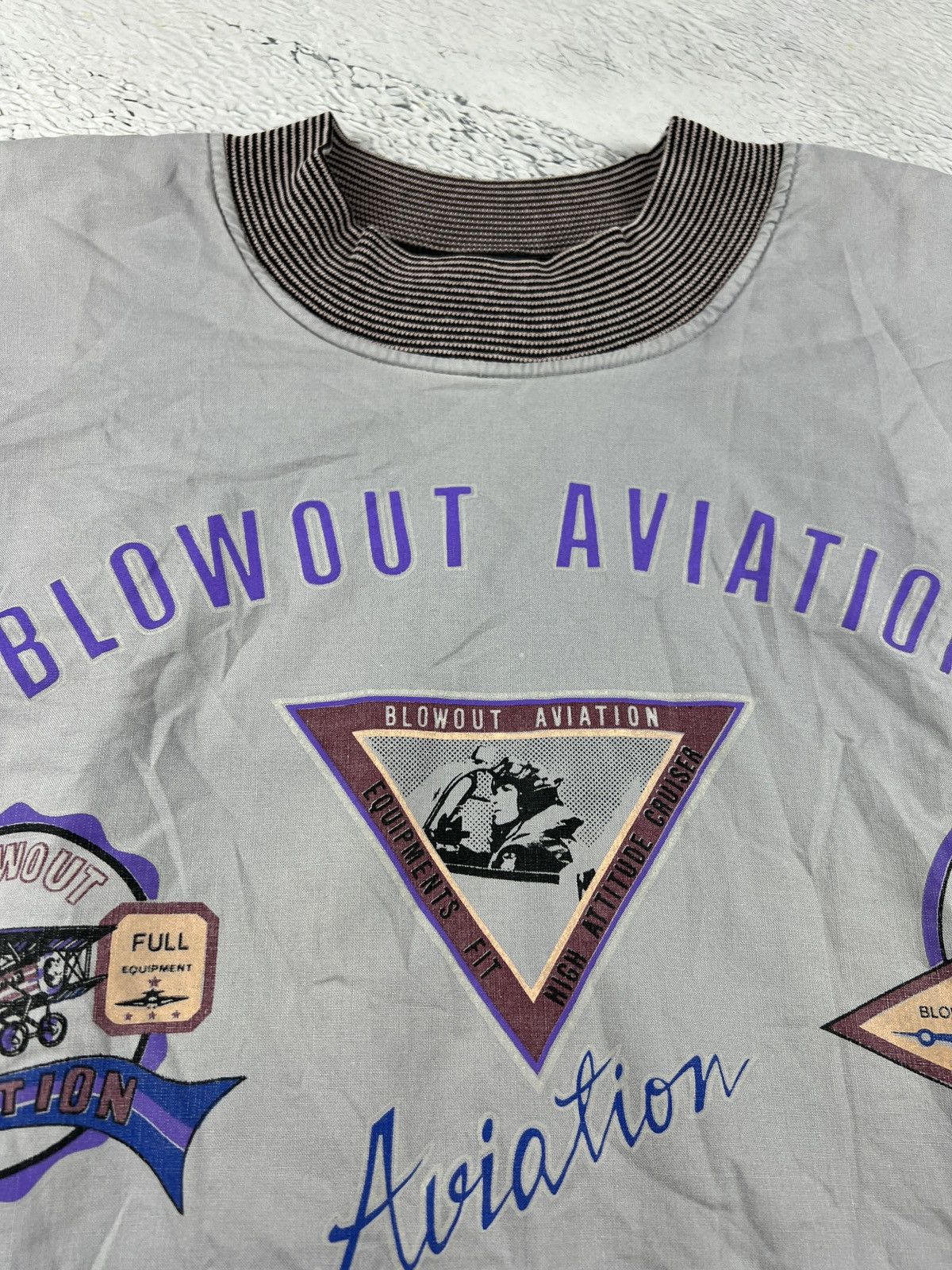 Other 💥RARE 80s Vintage Distressed Reversible Blowout Aviation USA Size US M / EU 48-50 / 2 - 7 Thumbnail