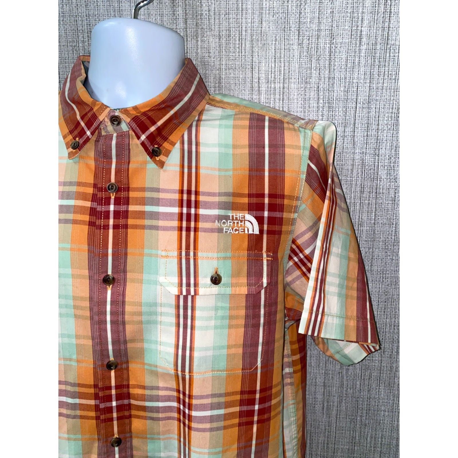 The North Face The North Face Men's Plaid Short Sleeve Shirt M Multicolor Casual Button-Up Size US M / EU 48-50 / 2 - 2 Thumbnail