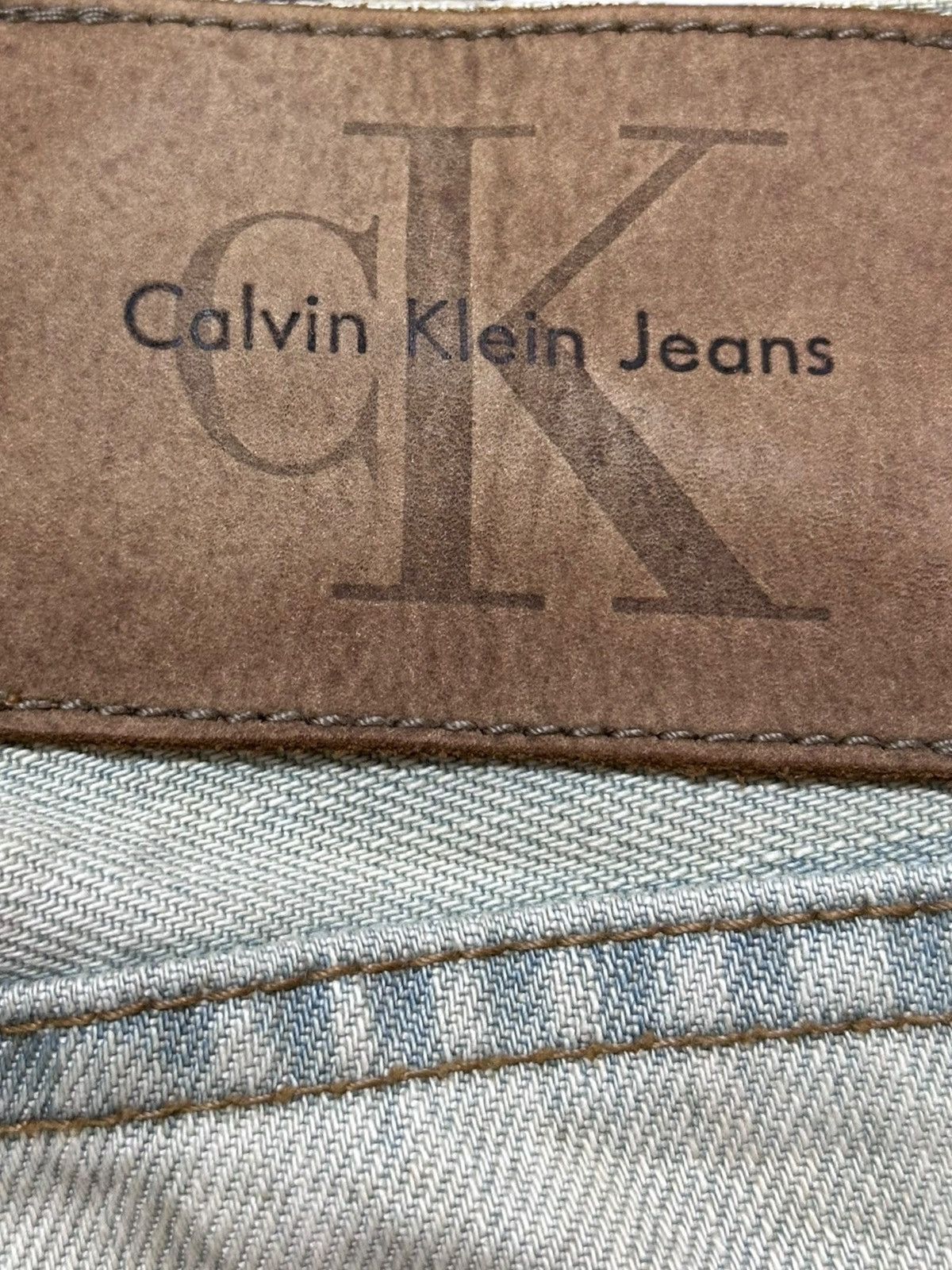 Calvin Klein 205W39NYC Vintage Calvin Klein Mudwash Long Leg Denim Size US 33 - 9 Thumbnail
