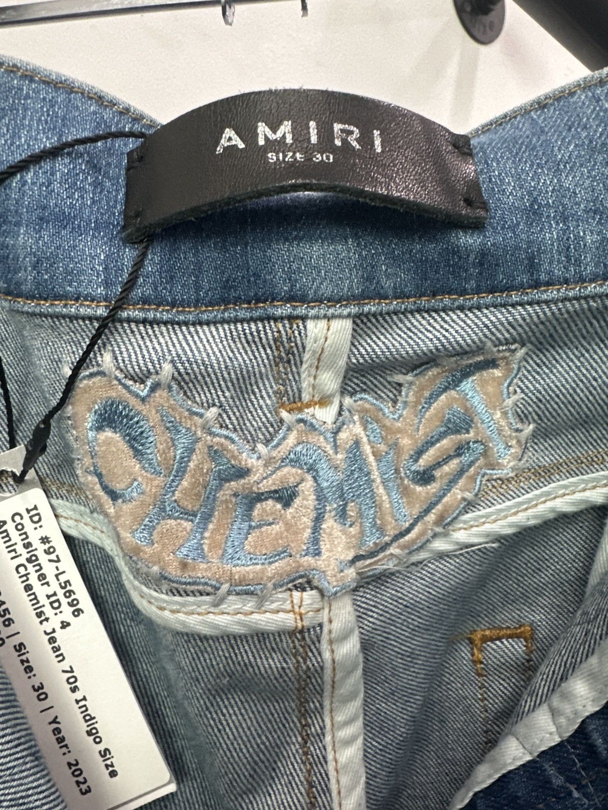 Amiri Amiri ‘70’s Chemist’ Indigo Jeans Size US 30 / EU 46 - 5 Thumbnail