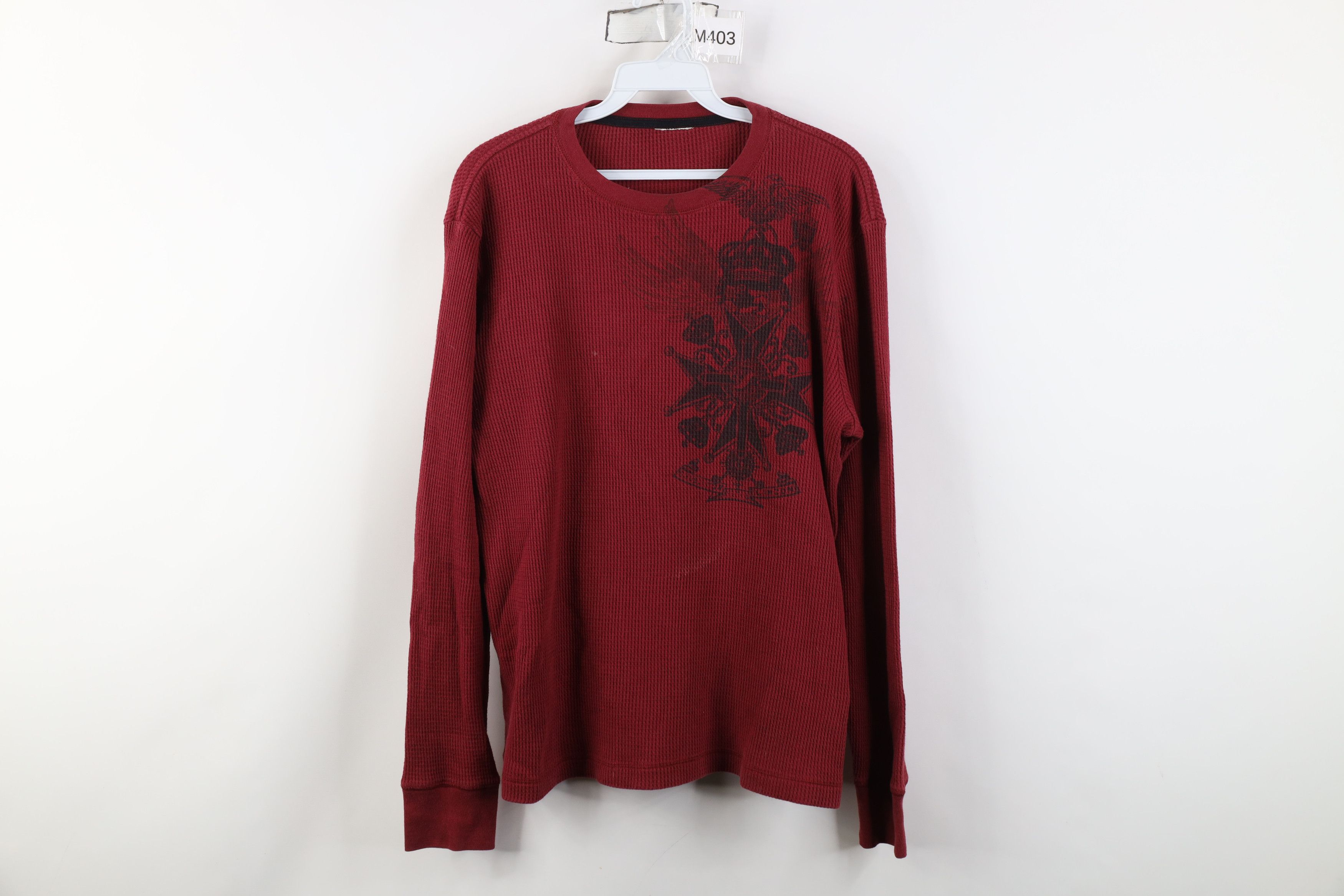 Vintage Vintage 90s Y2K Crown UFC MMA Fighting Thermal Knit T-Shirt Size US M / EU 48-50 / 2 - 1 Thumbnail