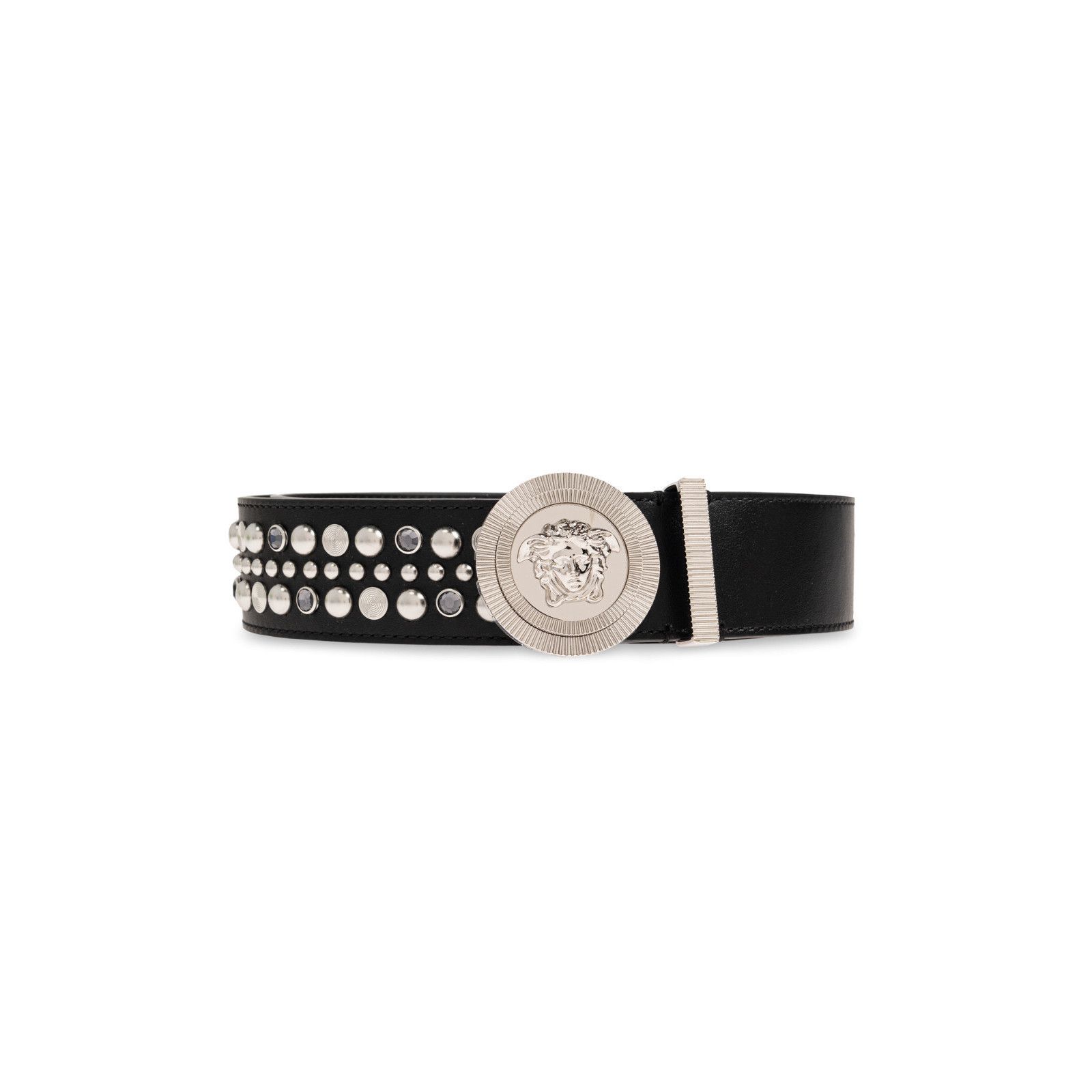 Versace VERSACE Black Leather Belt New & Authentic (Men's size:95;) Size ONE SIZE - 1 Thumbnail