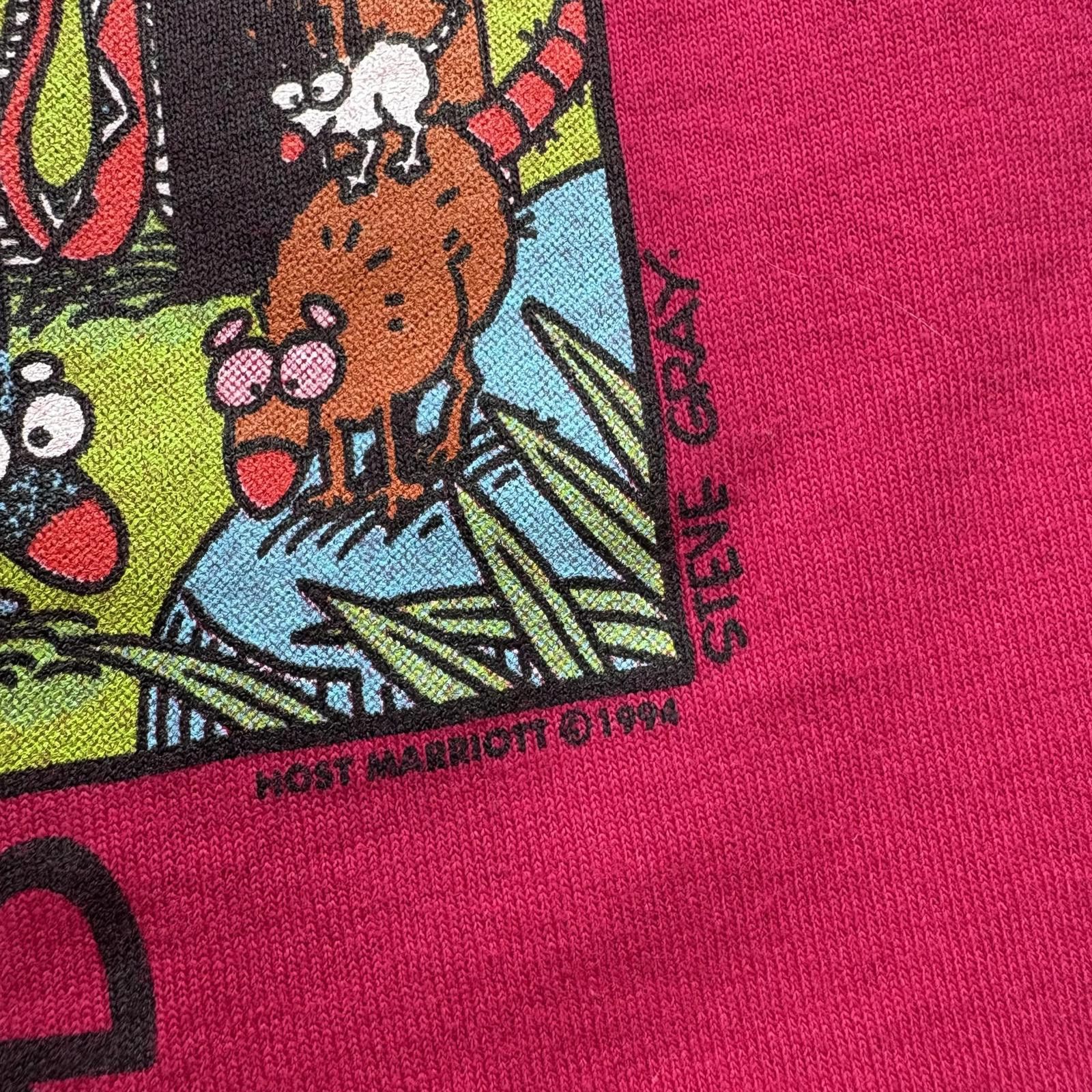 Fruit Of The Loom Vintage 90s Pink Forest Critters Seattle Animal Nature Shirt Size S / US 4 / IT 40 - 3 Thumbnail