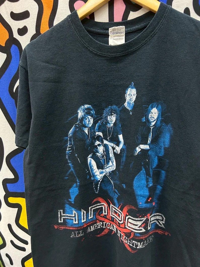 Vintage Vintage 2000s Hinder Band tshirt size M Size US M / EU 48-50 / 2 - 1 Thumbnail