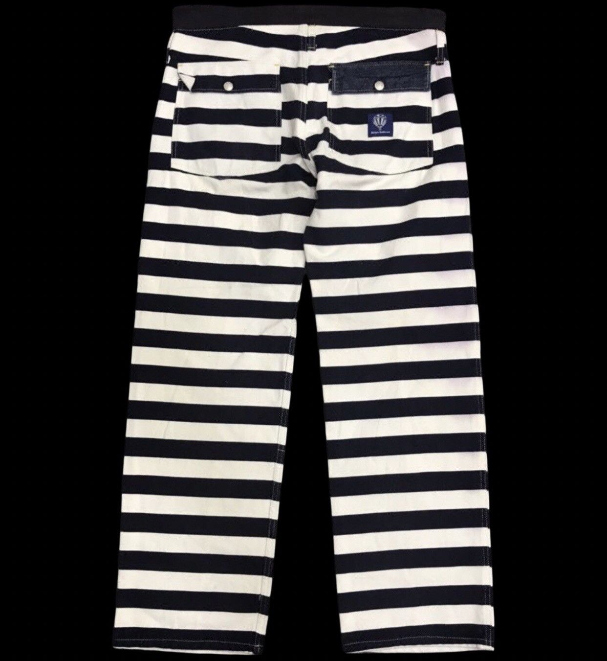 Japanese Brand Very Rare Prisoner Stripe Ballon Duck Canvas Pant Size US 35 - 1 Thumbnail
