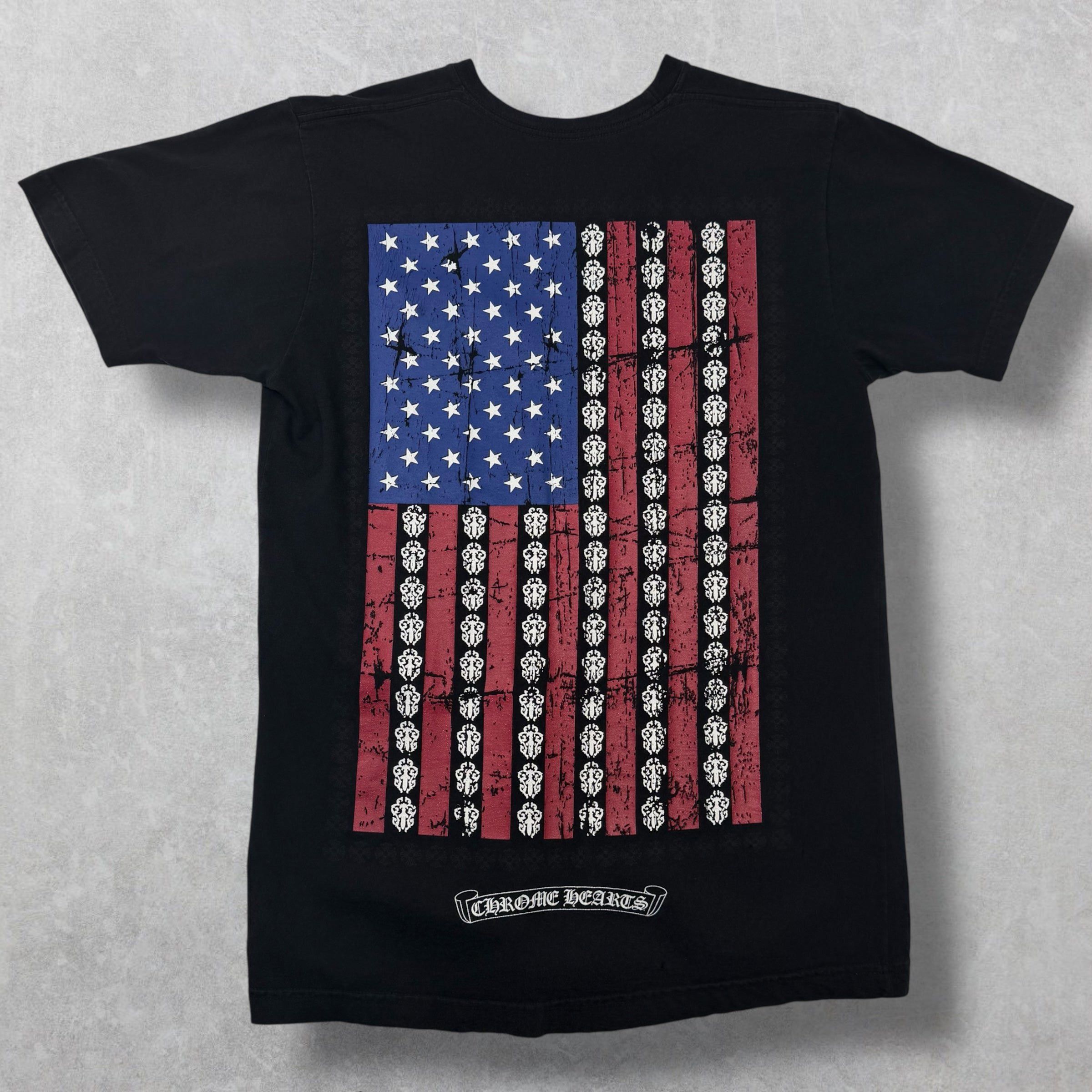 Chrome Hearts Chrome Hearts American Flag Tee Black M Size US M / EU 48-50 / 2 - 1 Thumbnail
