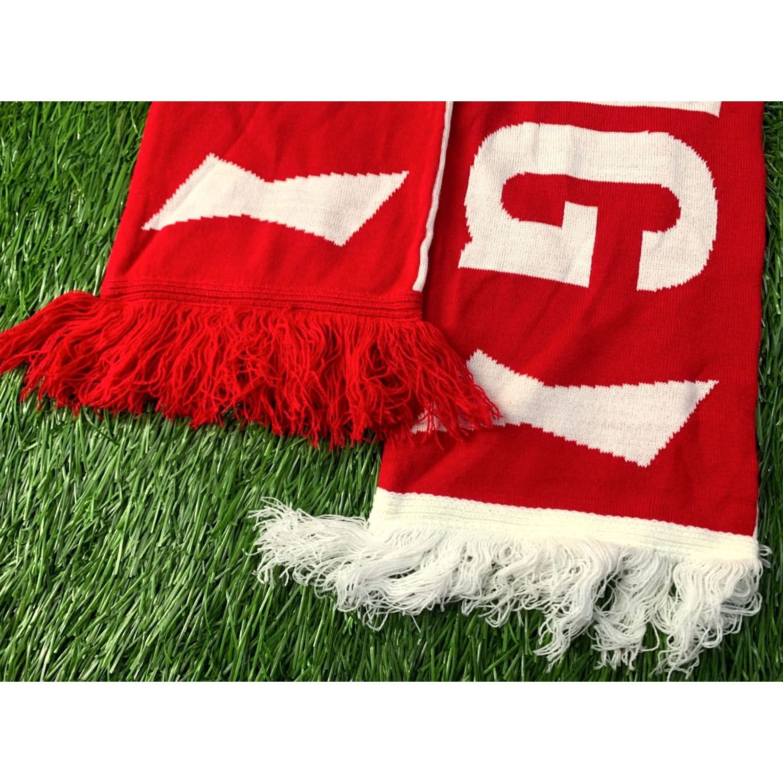 Vintage Be A King Official Product Scarf One Size Red and White Mens Winter Scarves Size ONE SIZE - 3 Thumbnail