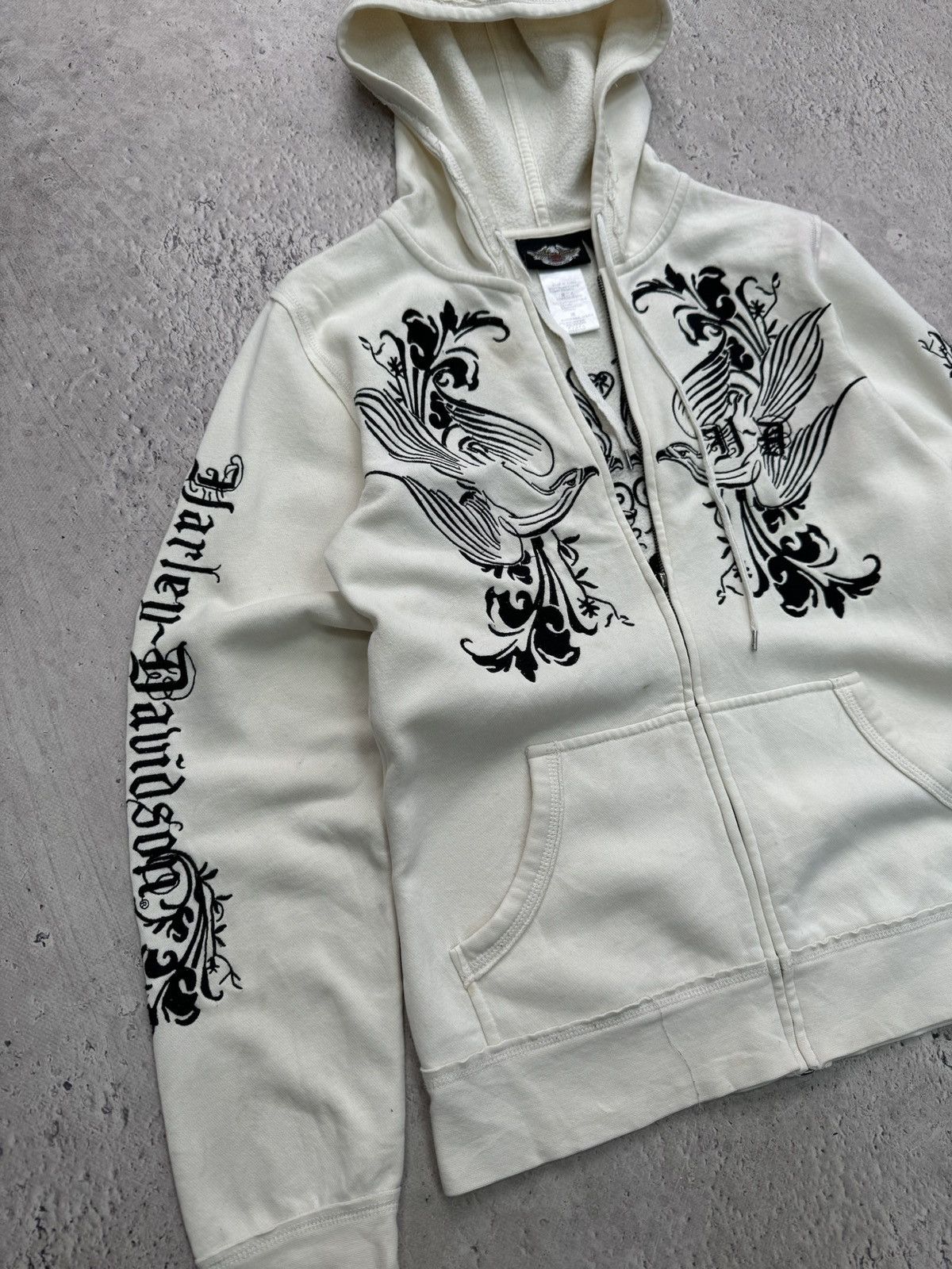 Harley Davidson × If Six Was Nine × Japanese Brand SALE💣💣 Japanese Affliction Y2K Ifsixwasnine Style Hoodie HD Size US S / EU 44-46 / 1 - 2 Thumbnail