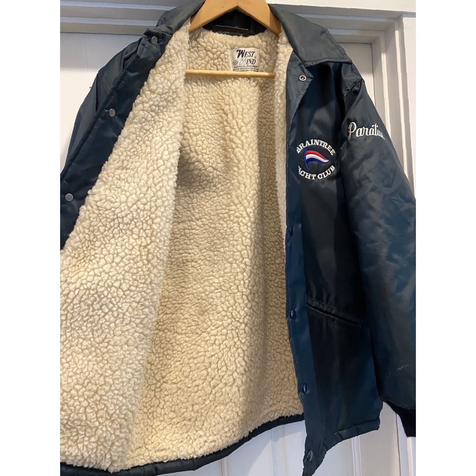 Vintage VINTAGE Mens West Wind Jacket Windbreaker M Blue Sailing Boat Braintree Yacht Club Sherpa Coach 30” Collar to Hem 23” Pit to Pit 25” Sleeves Mens Size US M / EU 48-50 / 2 - 6 Thumbnail