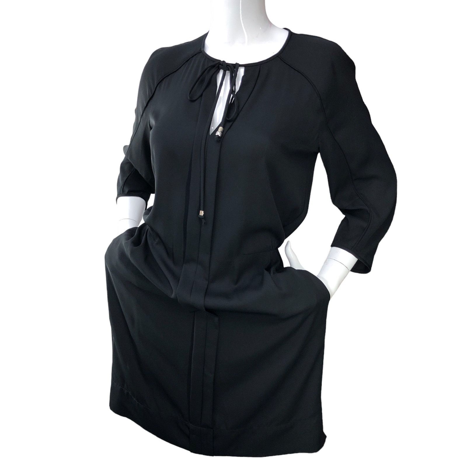 Diane von Furstenberg Diane Von Furstenberg DVF Size 6 Apona Dress Tie Neck Silk Size M / US 6-8 / IT 42-44 - 2 Thumbnail