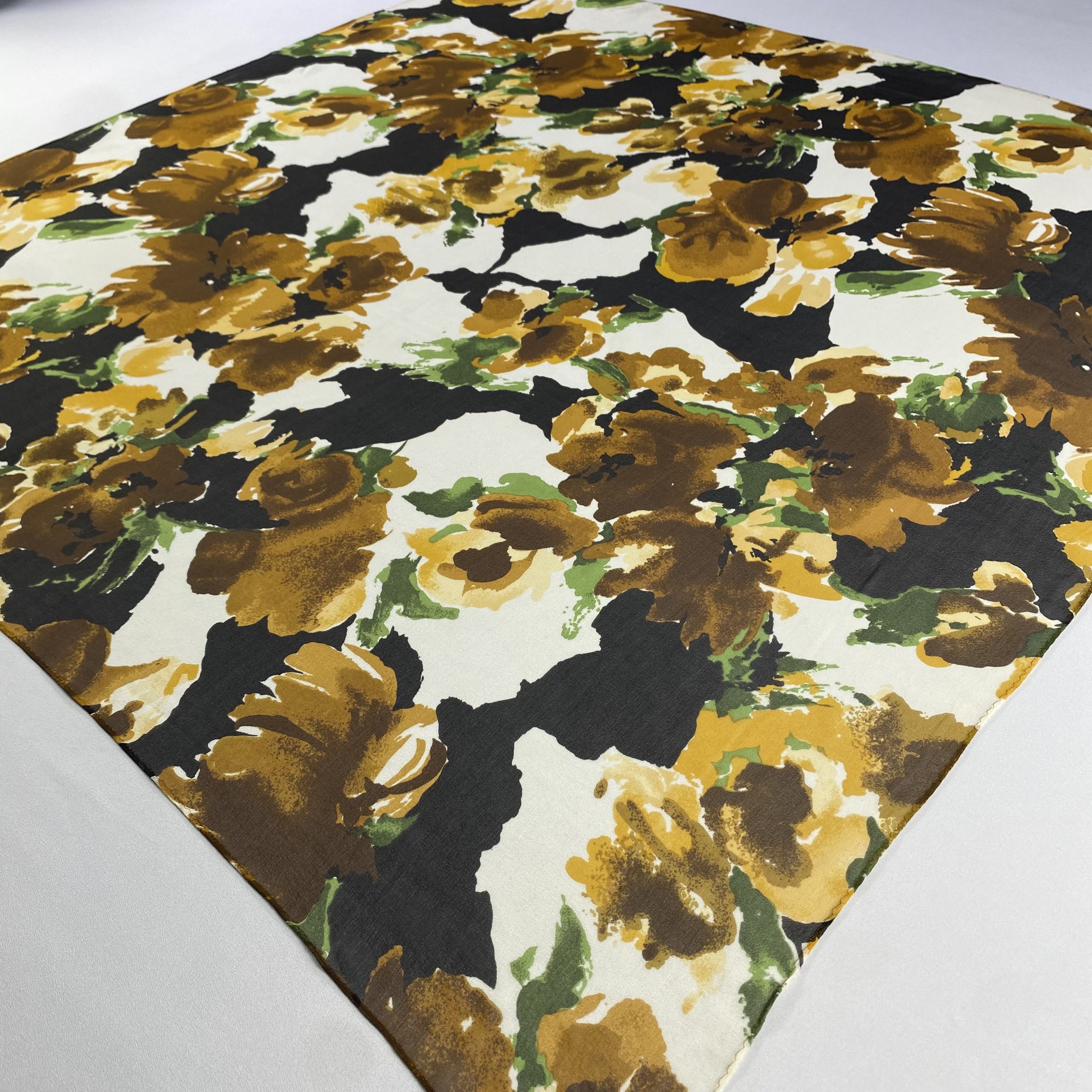 Japanese Brand × Vintage Vintage Japanese Brand Floral Silk Scarf SS074 Size ONE SIZE - 2 Thumbnail