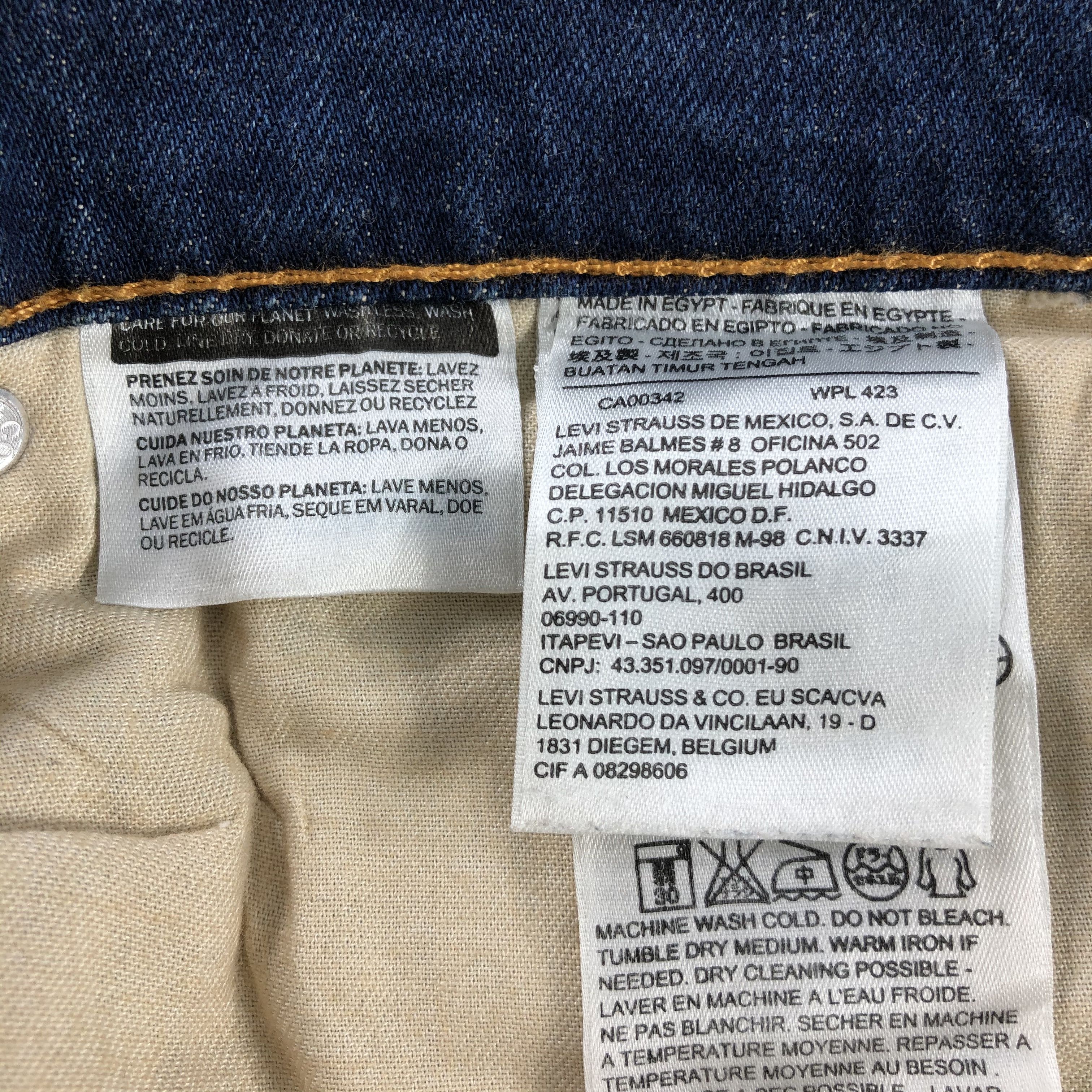 Levi's Vintage Levis 510 Jeans Faded Blue Denim KJ995 Size US 34 / EU 50 - 11 Thumbnail