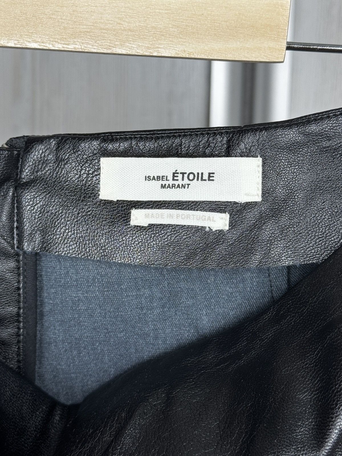 Isabel Marant Etoile Isabel Marant Étoile Zeist Ruffled Faux Leather Skirt Black Size 28" / US 6 / IT 42 - 8 Thumbnail