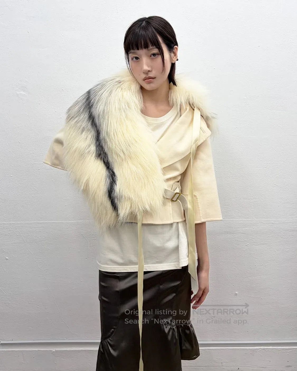 Salvatore Ferragamo Salvatore Ferragamo Fur Leather Coat. Size M / US 6-8 / IT 42-44 - 2 Thumbnail