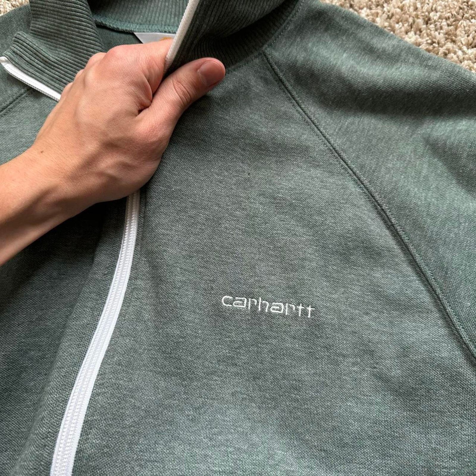 Carhartt Wip Carhartt WIP Green Sporty Track Gym Jacket Zip Sweatshirt Size US M / EU 48-50 / 2 - 4 Thumbnail