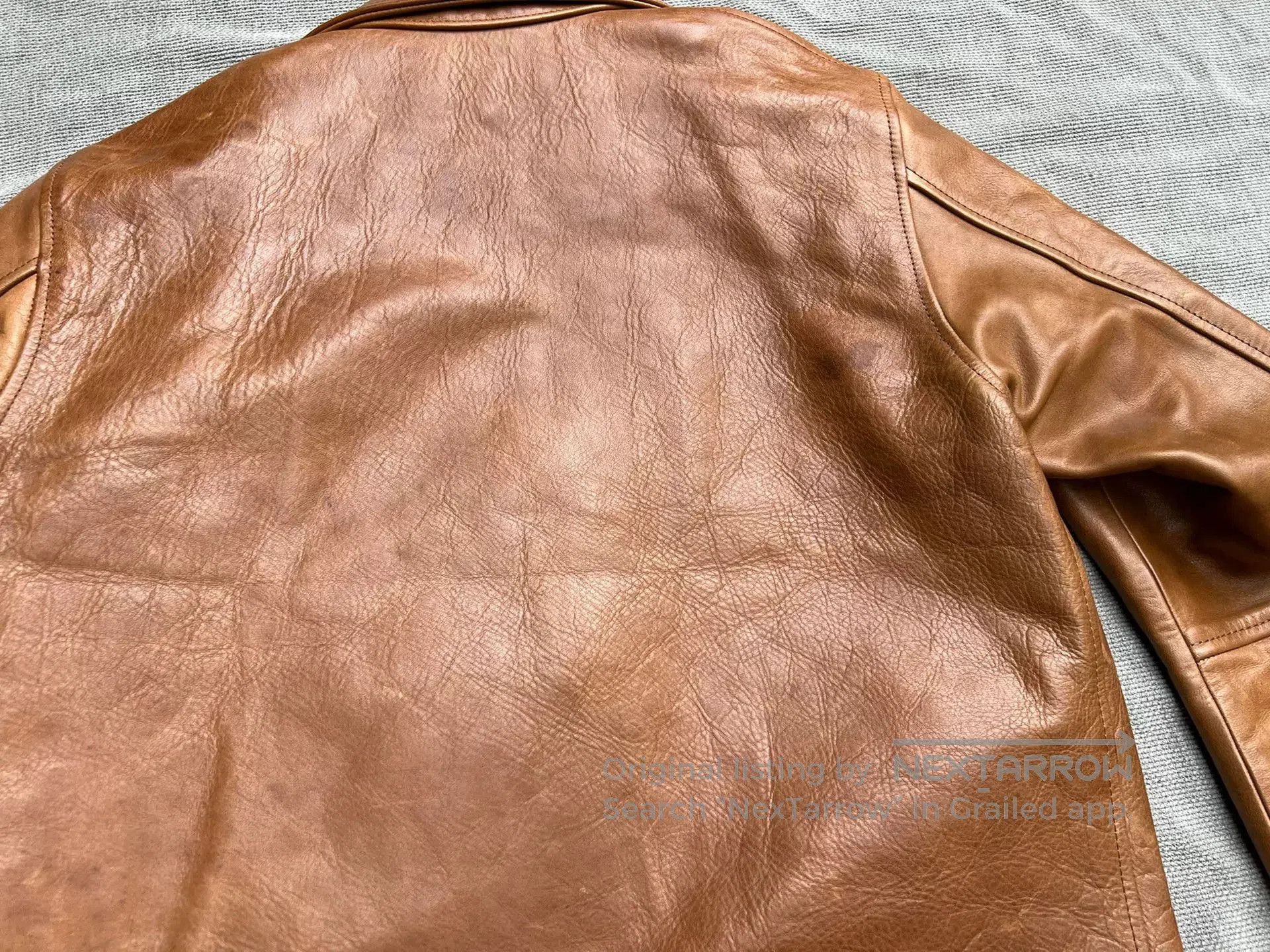 SUNSEA Sunset Bay Honey Leather Pocket Jacket. Size US M / EU 48-50 / 2 - 8 Thumbnail