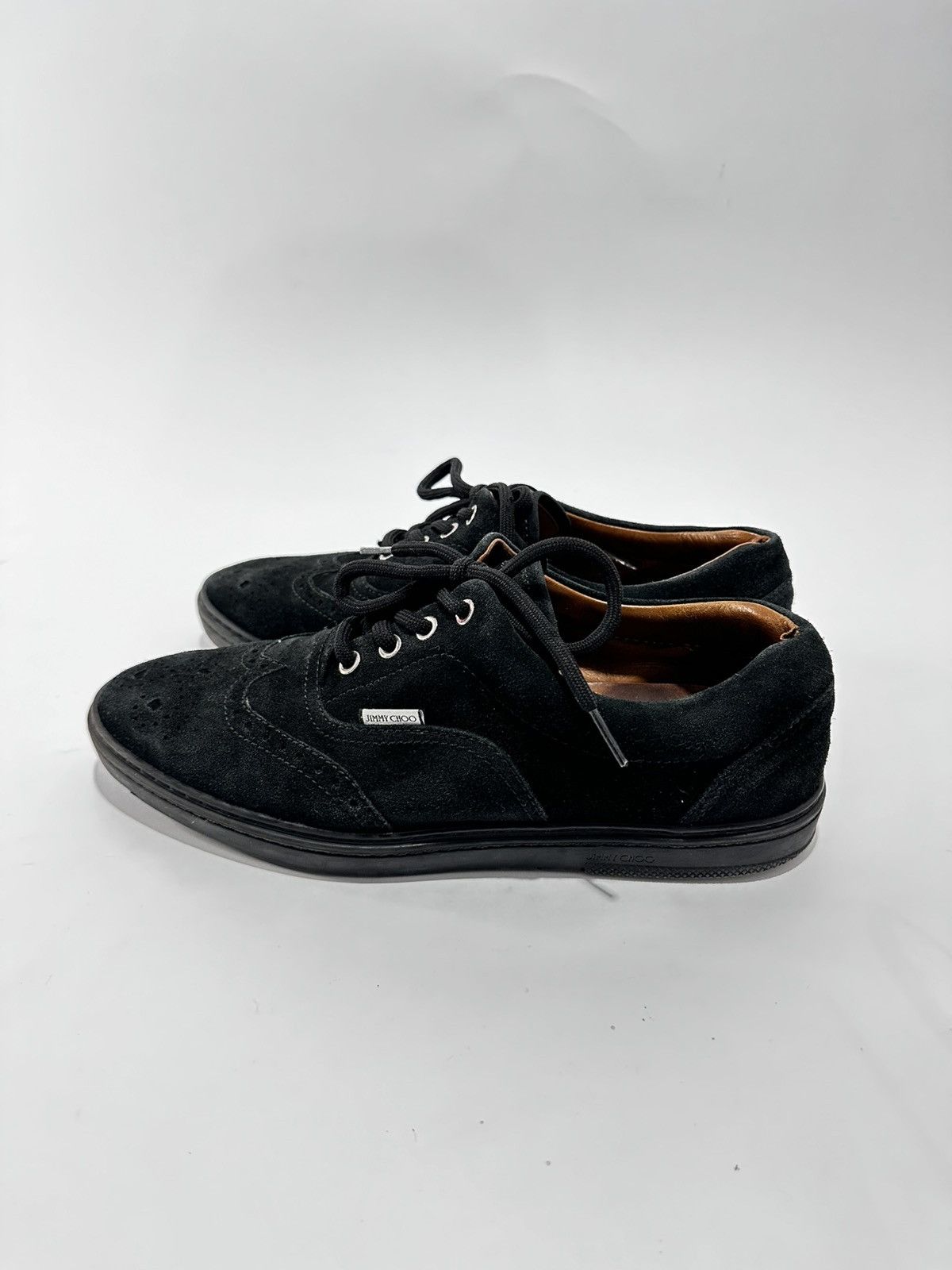 Jimmy Choo Jimmy Choo Brian Black Suede Laced Shoe Size 43Eu. Size US 10 / EU 43 - 2 Thumbnail