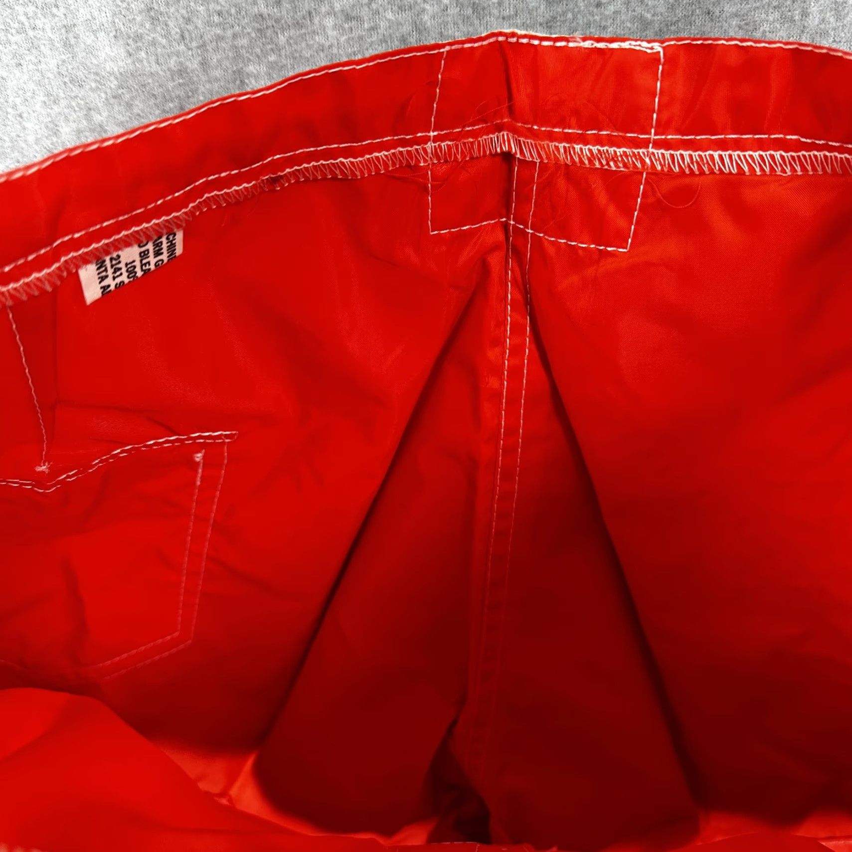 Vintage Birdwell Beach Britches Shorts Mens 27 Red Board Shorts Surf Trunks Pocket Size US 27 - 2 Thumbnail